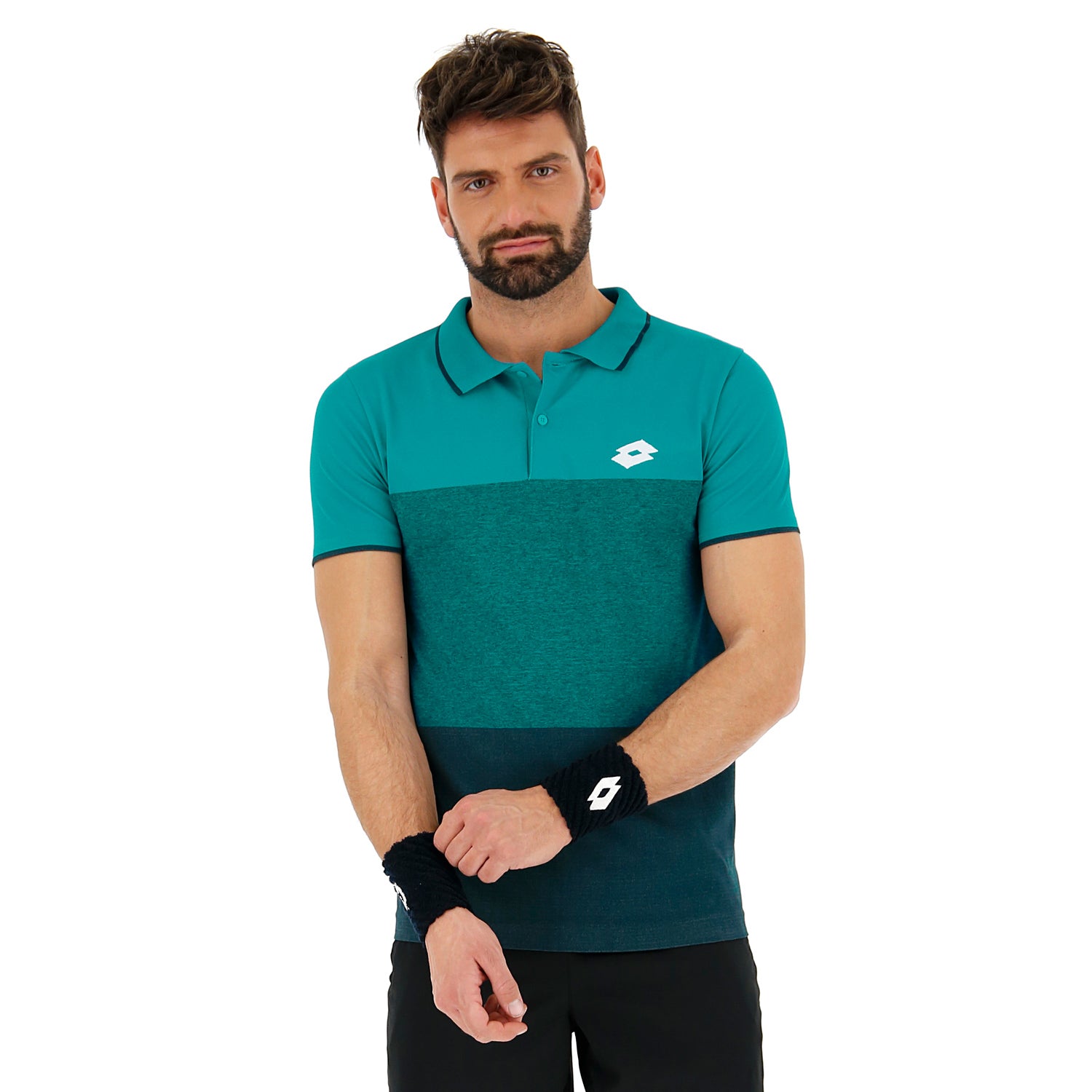 UOMO POLO TENNIS COURT AZZURRO 210374 1PR 01