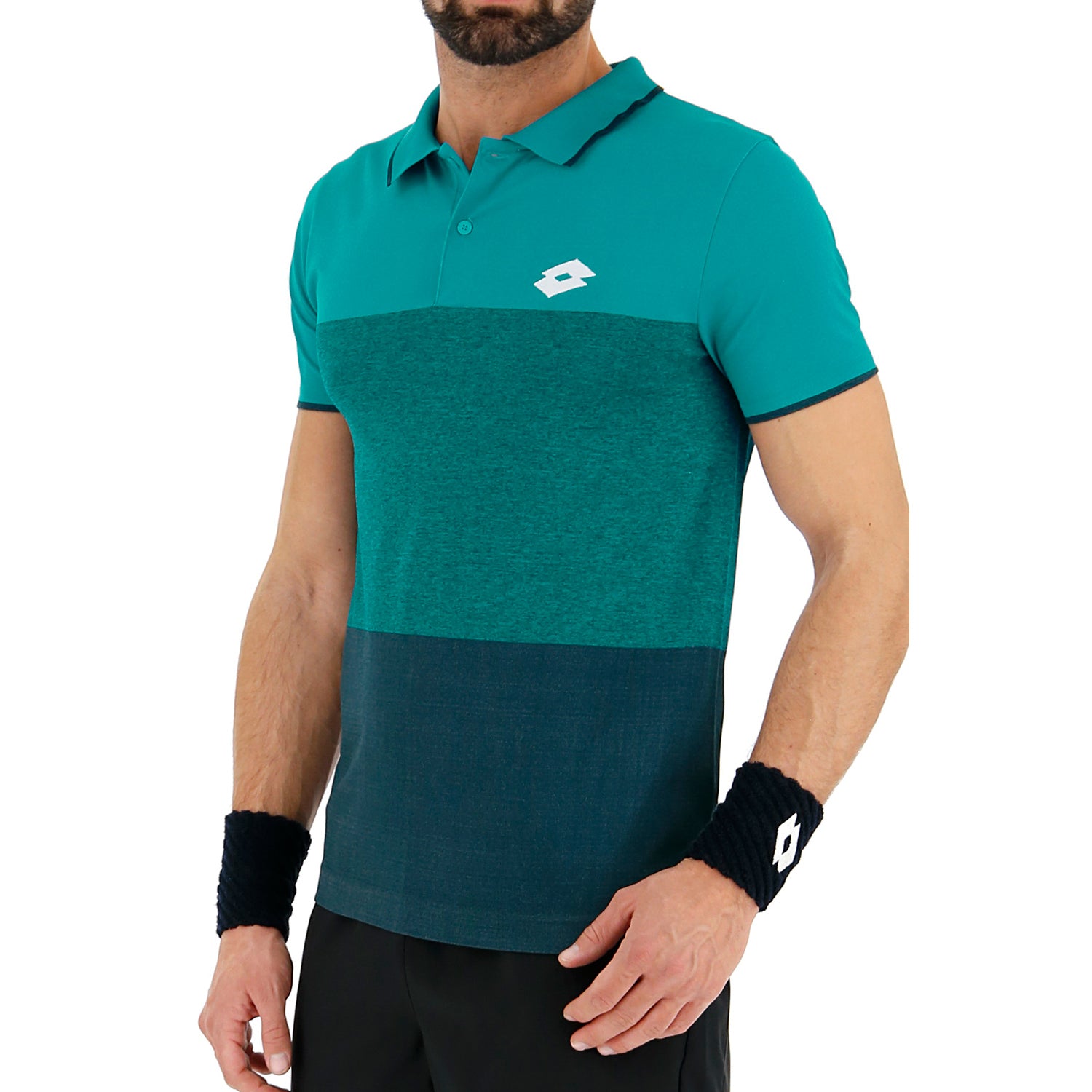 UOMO POLO TENNIS COURT AZZURRO 210374 1PR 03