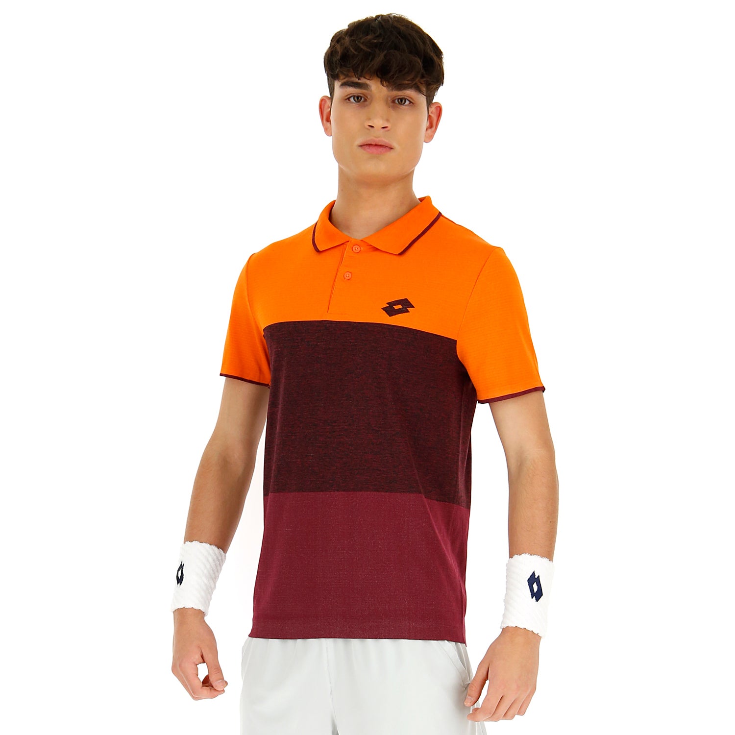 UOMO POLO TENNIS COURT ARANCIONE 210374 26Q 01