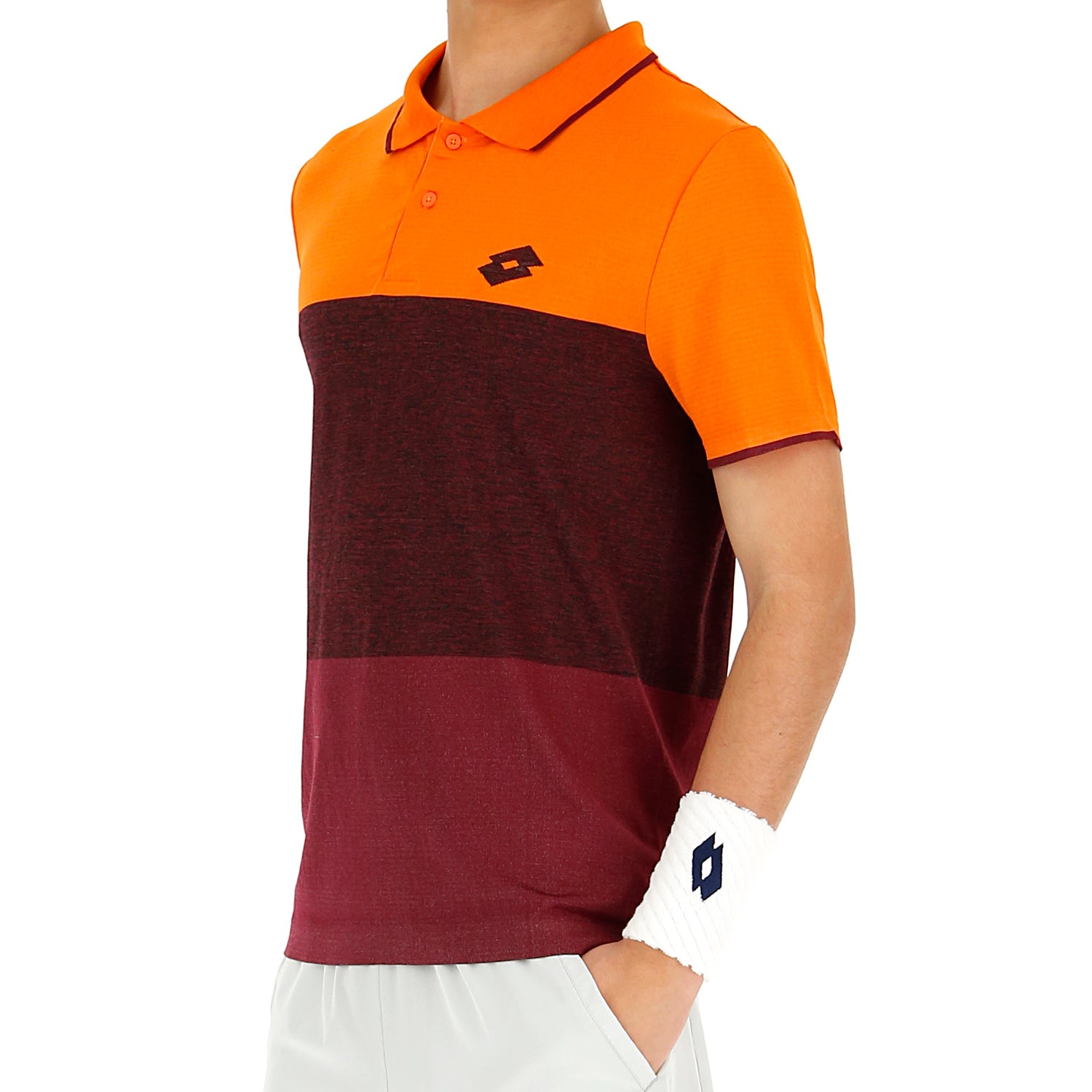 UOMO POLO TENNIS COURT ARANCIONE 210374 26Q 03
