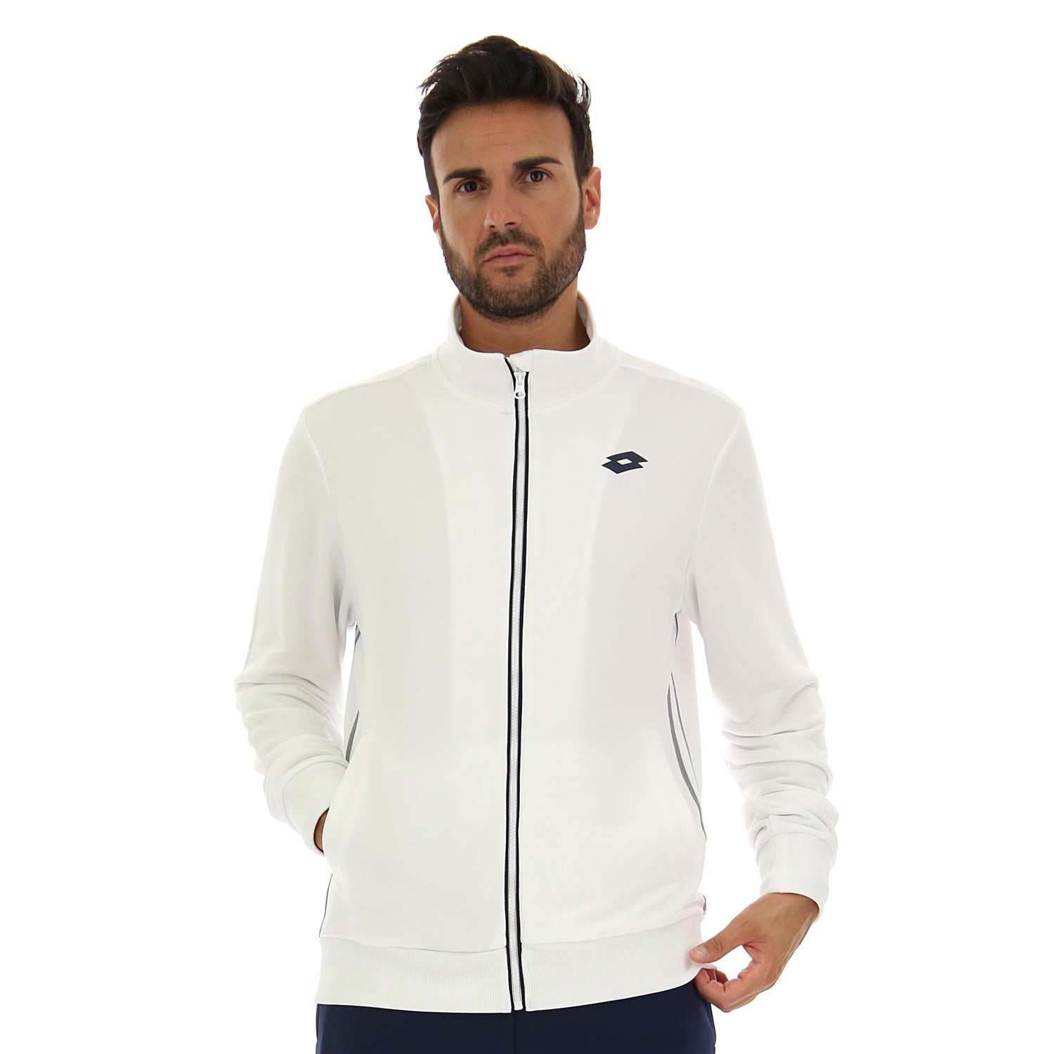 UOMO FELPA TENNIS TEAMS BIANCO 210379 07R 01