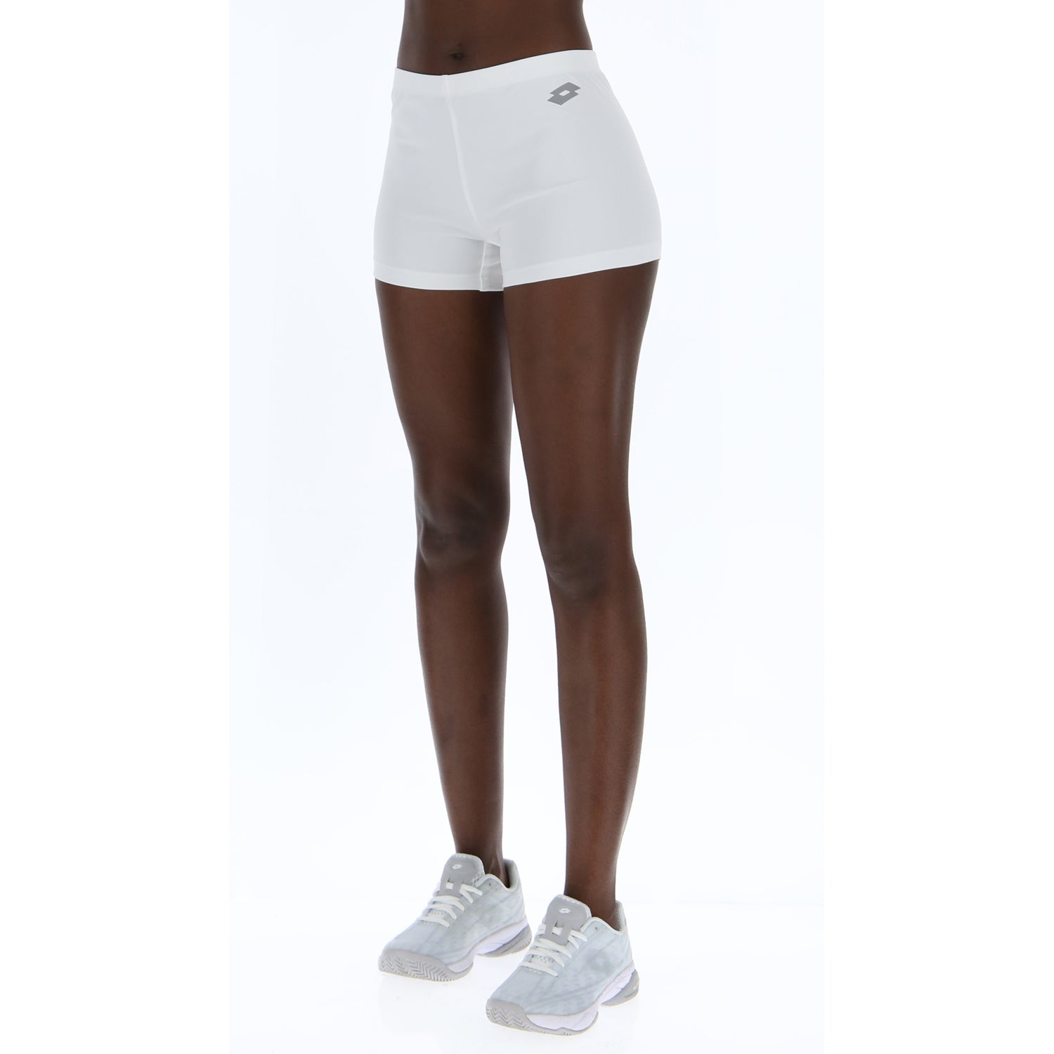 DONNA SHORT TIGHT TENNIS TEAMS BIANCO 210398 07R 01