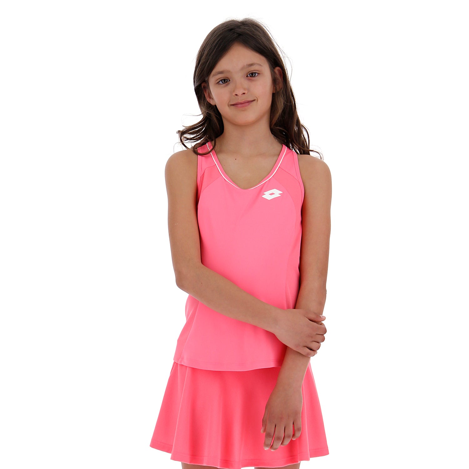 RAGAZZA CANOTTA TENNIS TEAMS ROSA 210628 1CQ 01