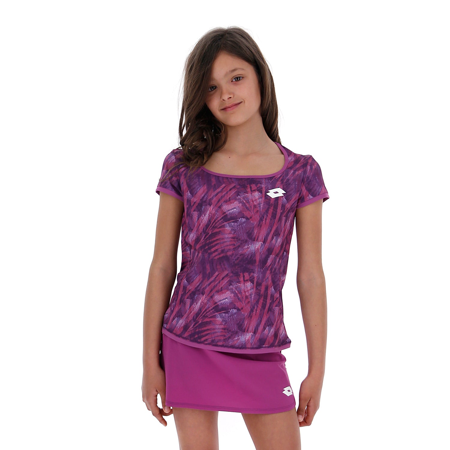 RAGAZZA MAGLIETTA TENNIS GRAPHIC VIOLA 211261 26M 01