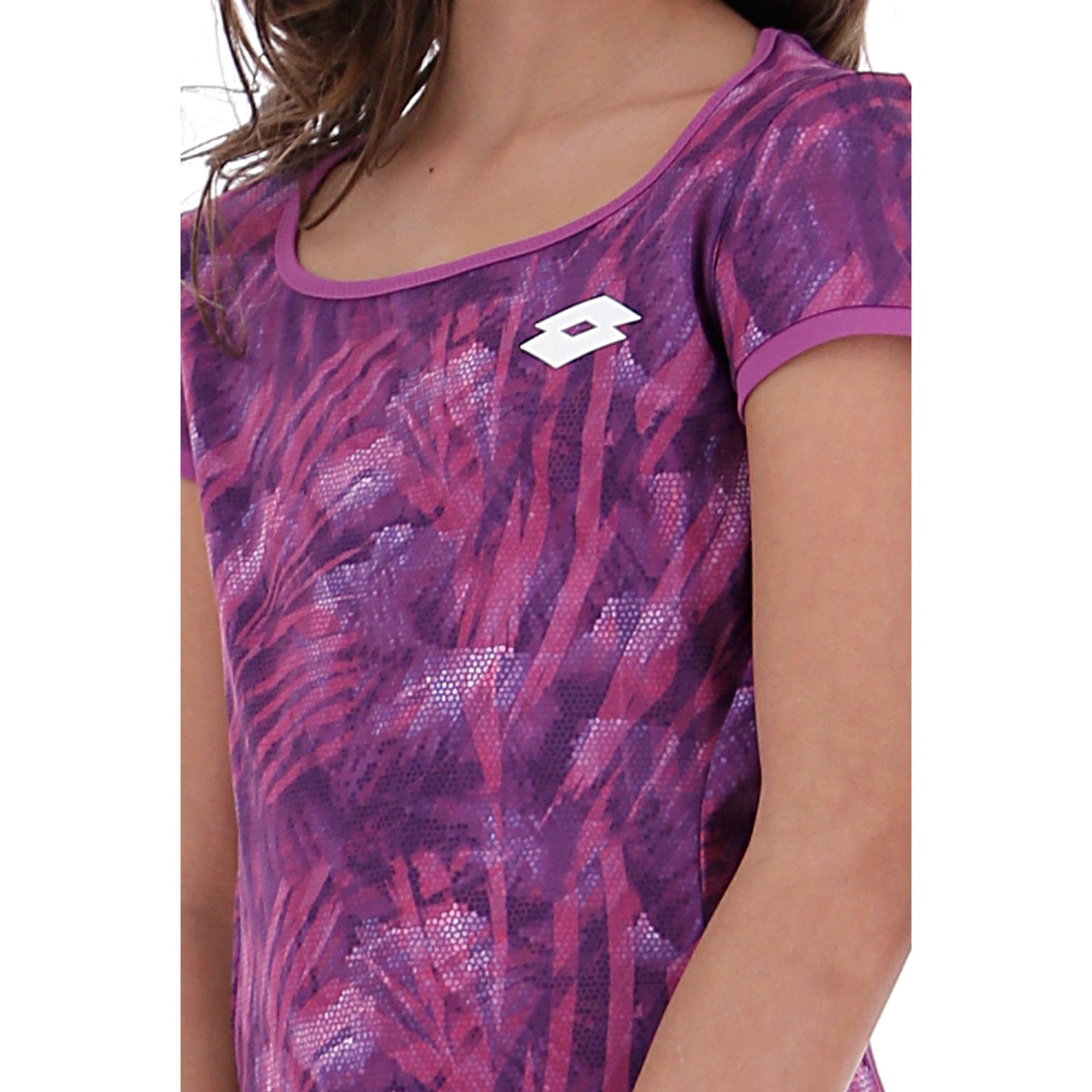 RAGAZZA MAGLIETTA TENNIS GRAPHIC VIOLA 211261 26M 03