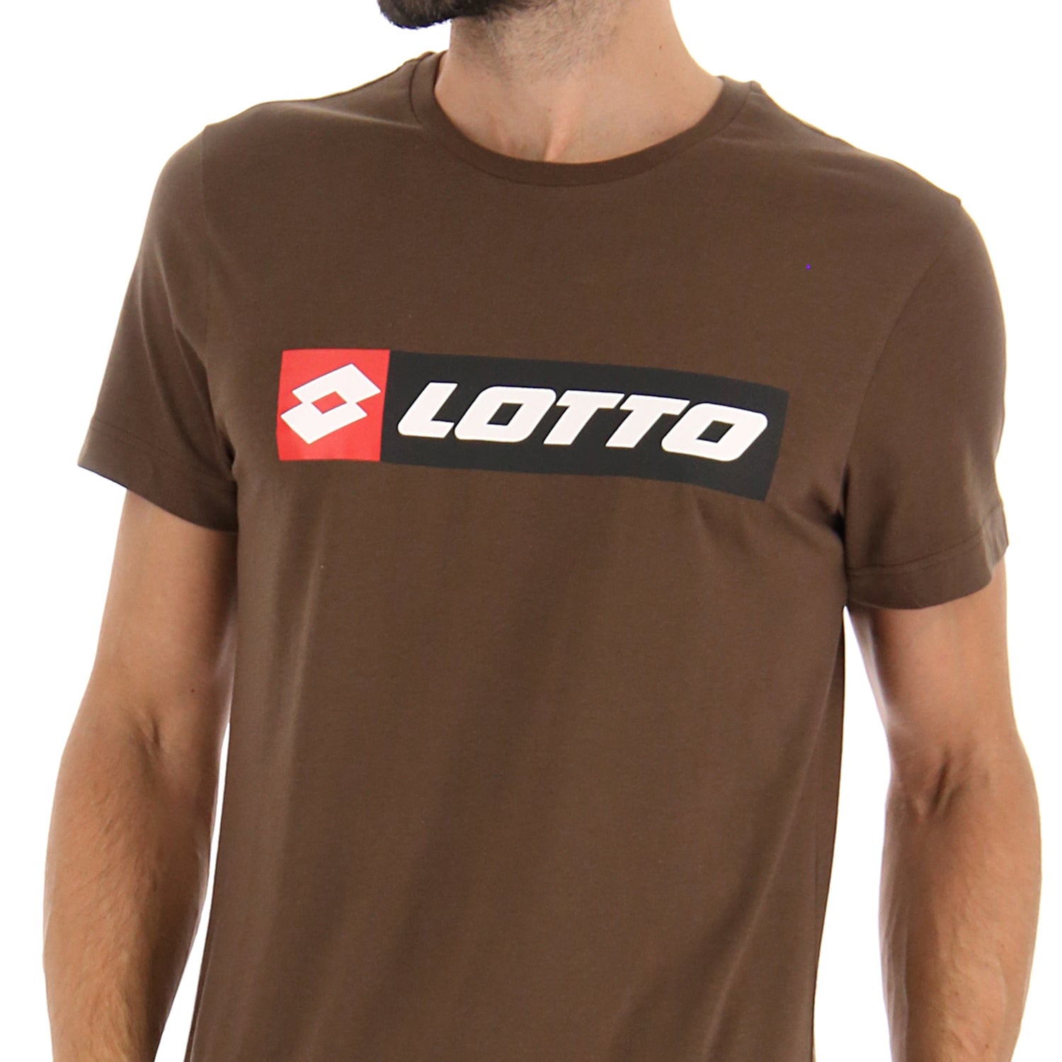 UOMO MAGLIETTA LOGO MARRONE 213456 M29 03