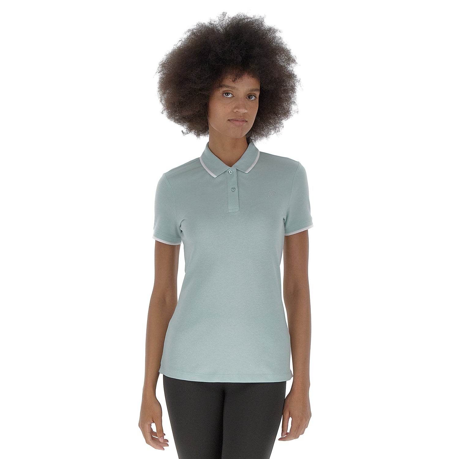 DONNA POLO CLASSICA VERDE CHIARO 213501 BXW 01