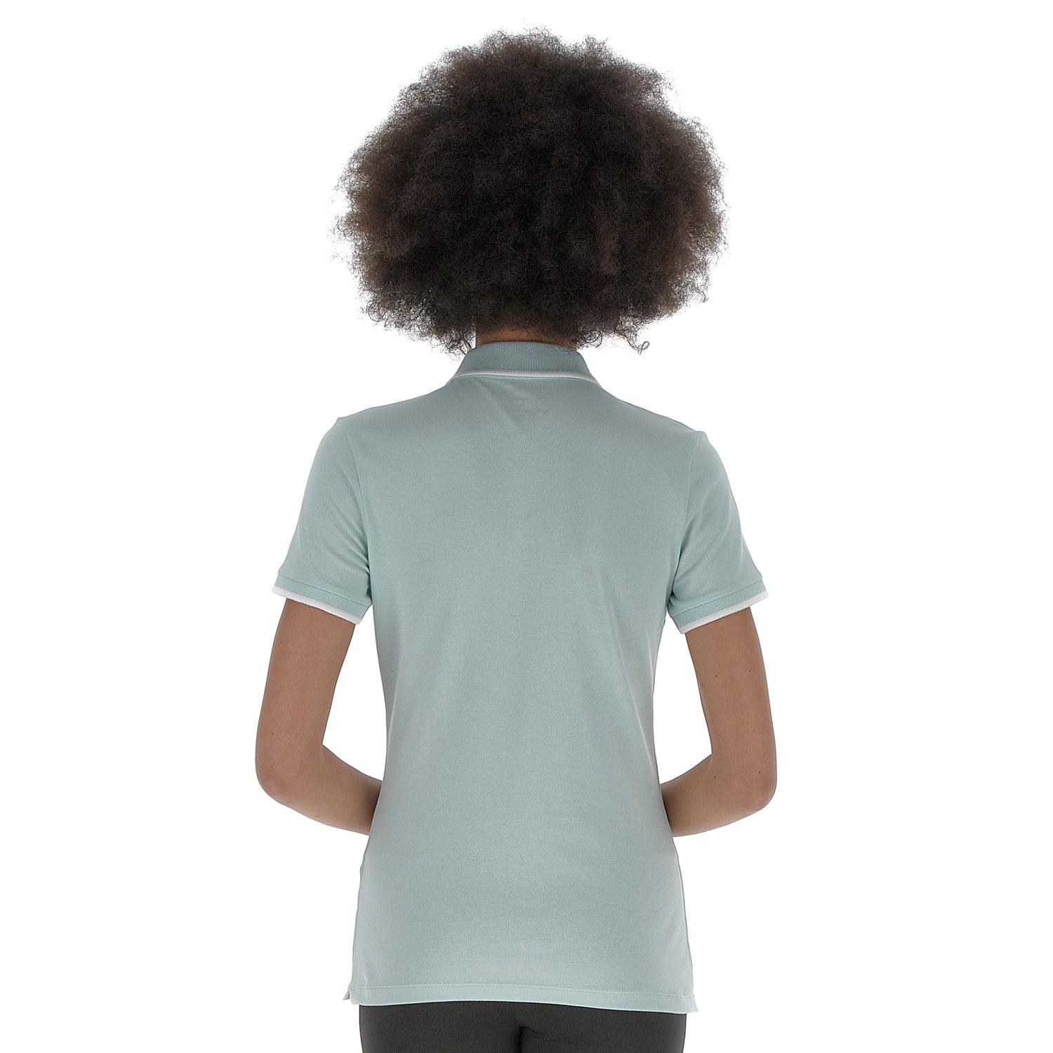 DONNA POLO CLASSICA VERDE CHIARO 213501 BXW 02