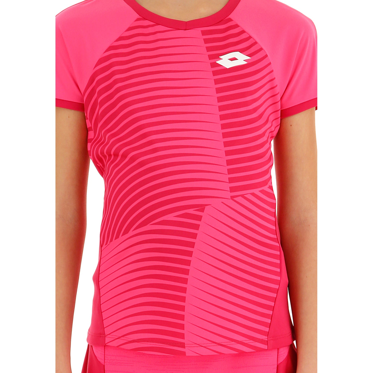 RAGAZZA MAGLIETTA TENNIS GRAPHIC ROSA 214209 6OF 03