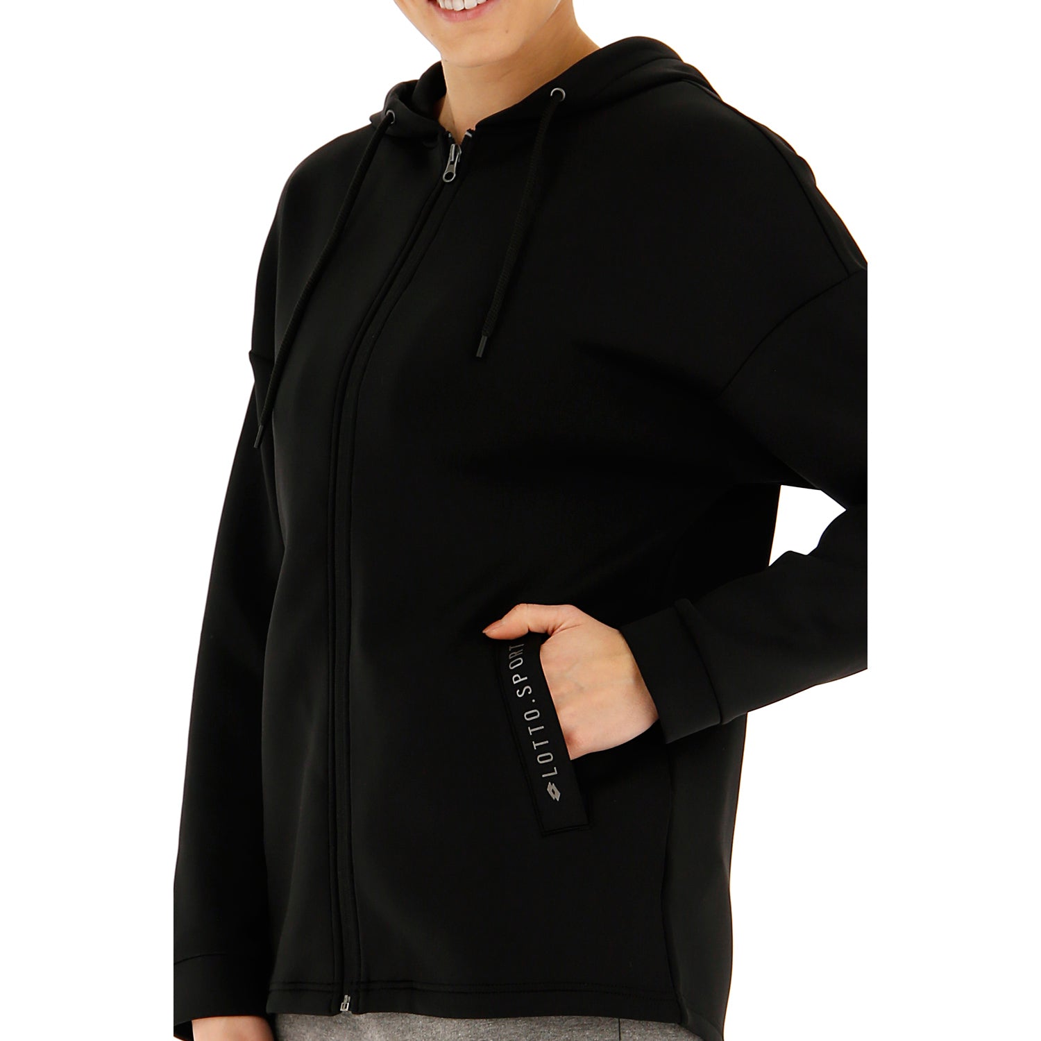 DONNA FELPA DINAMICO NERO 214321 1CL 03