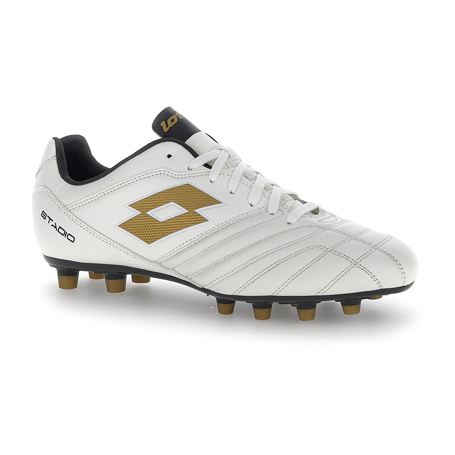 UNISEX SCARPE CALCIO FG STADIO 300 BIANCO 214602 6WX 02
