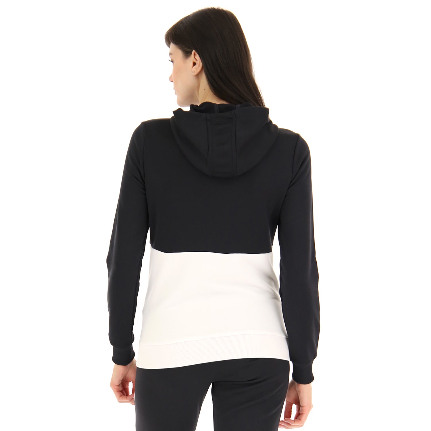 DONNA FELPA TENNIS TEAMS NERO 215438 1CX 02