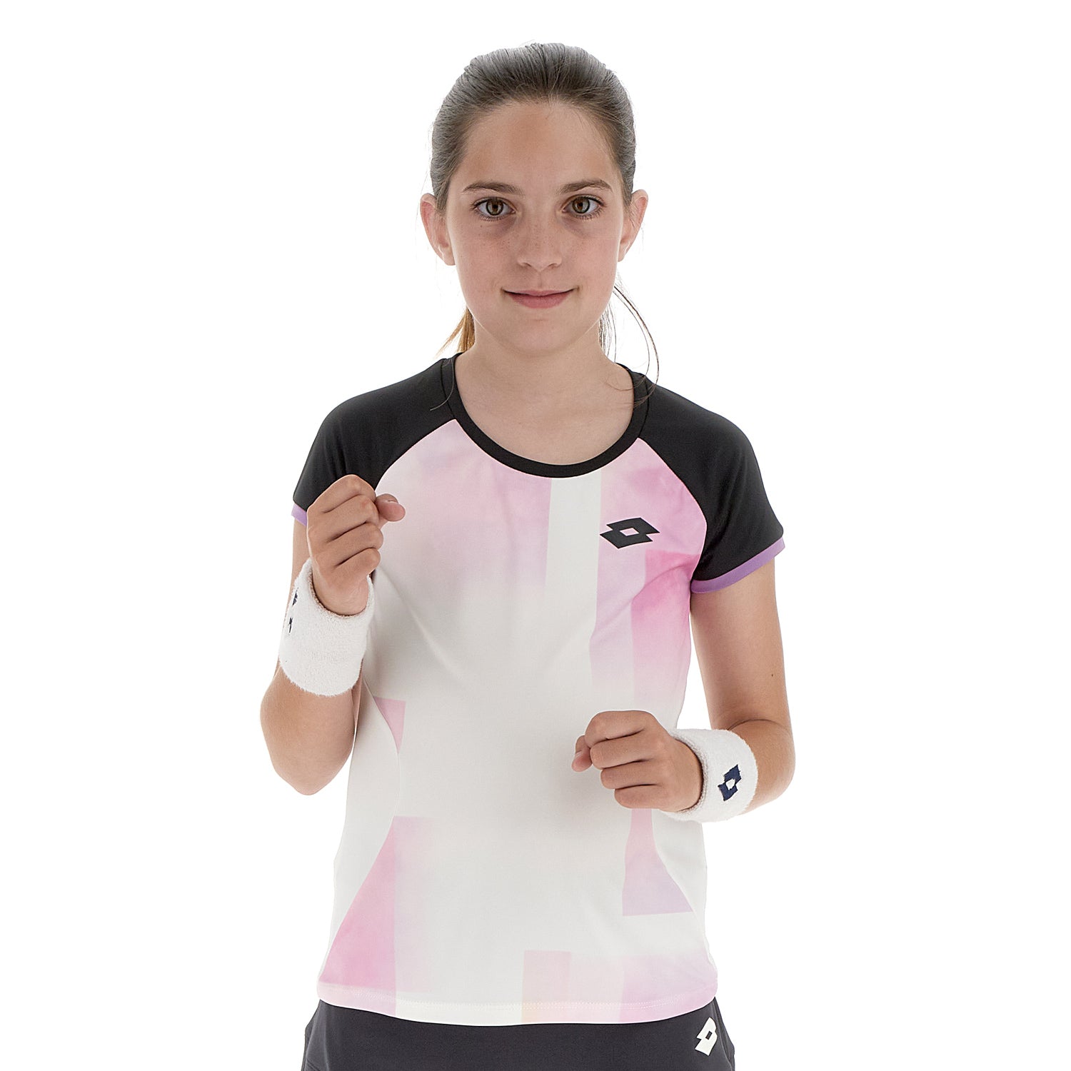 RAGAZZA MAGLIETTA TENNIS GRAPHIC BIANCO 215440 4JF 01