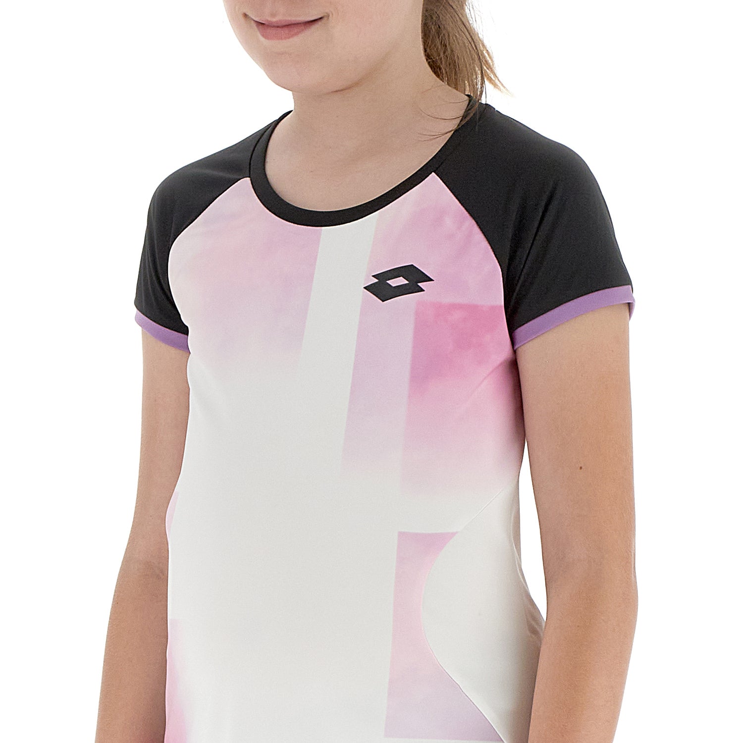 RAGAZZA MAGLIETTA TENNIS GRAPHIC BIANCO 215440 4JF 03