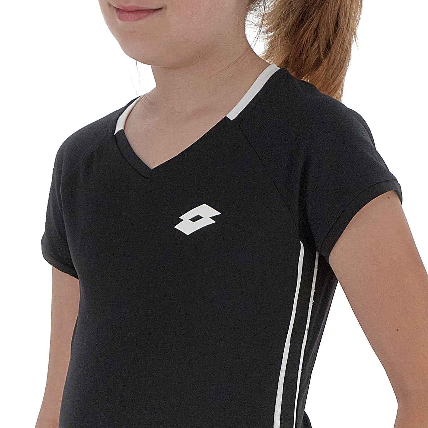 RAGAZZA MAGLIETTA TENNIS TEAMS NERO 215443 1CL 03