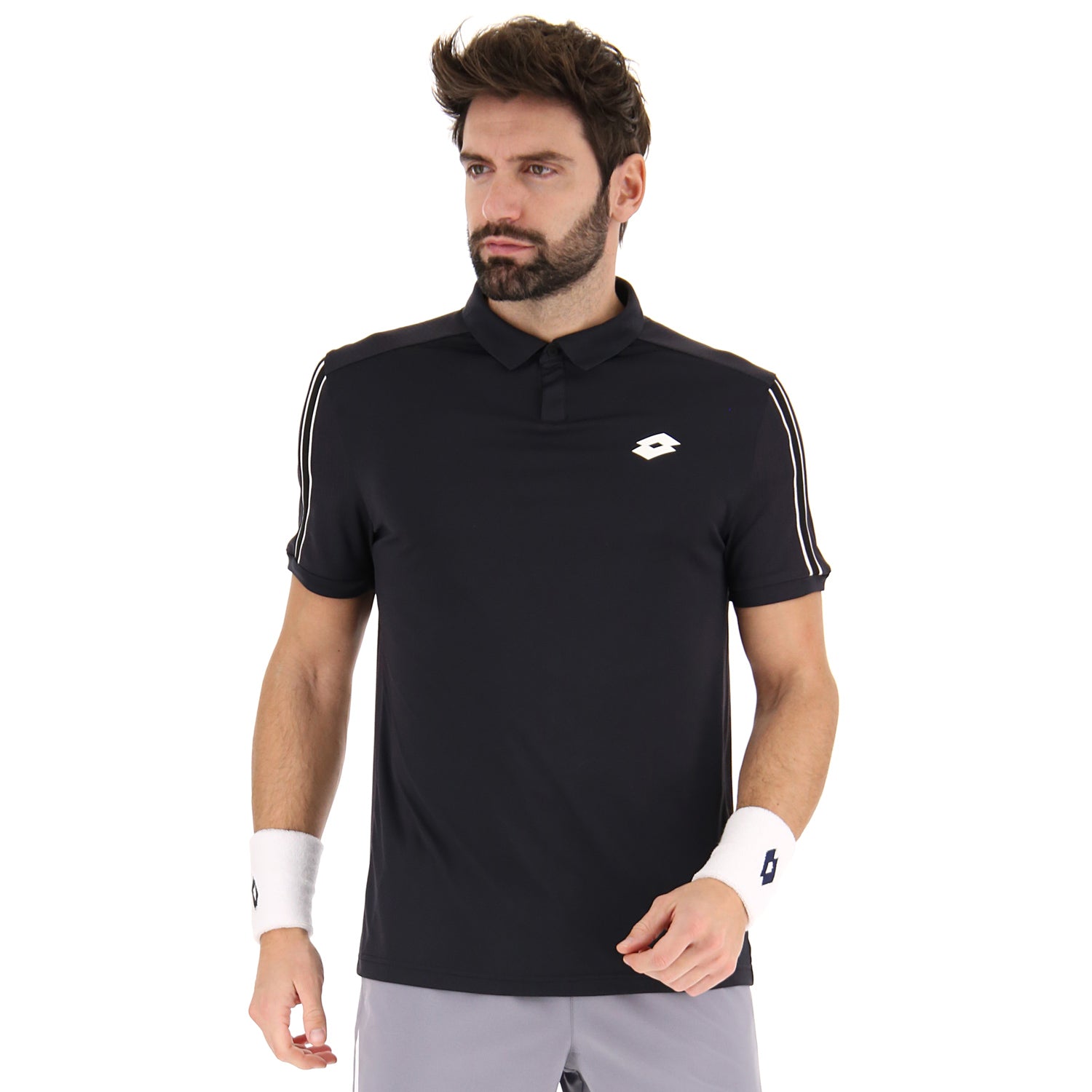 UOMO POLO TENNIS TEAMS NERO 215454 1CL 01