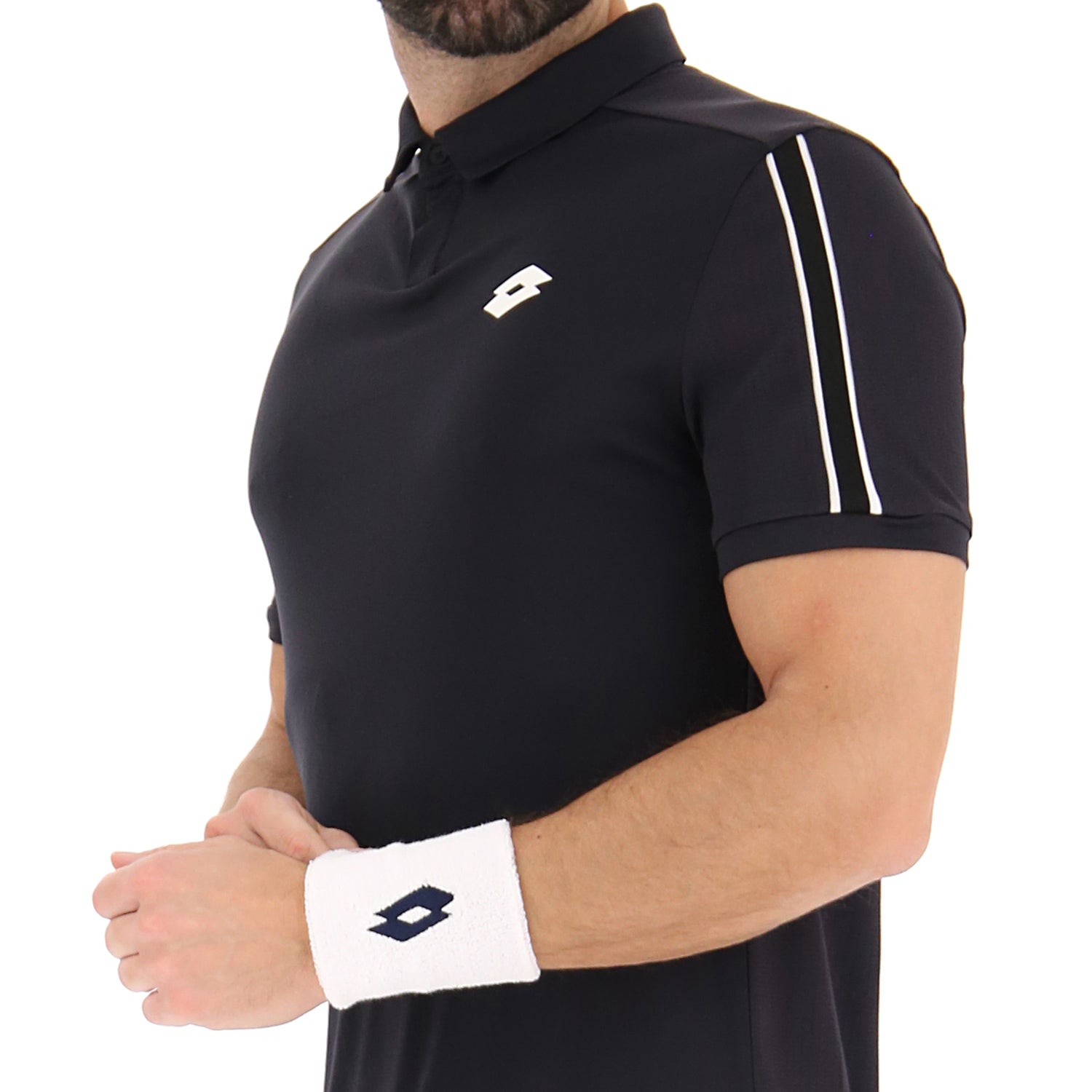 UOMO POLO TENNIS TEAMS NERO 215454 1CL 03