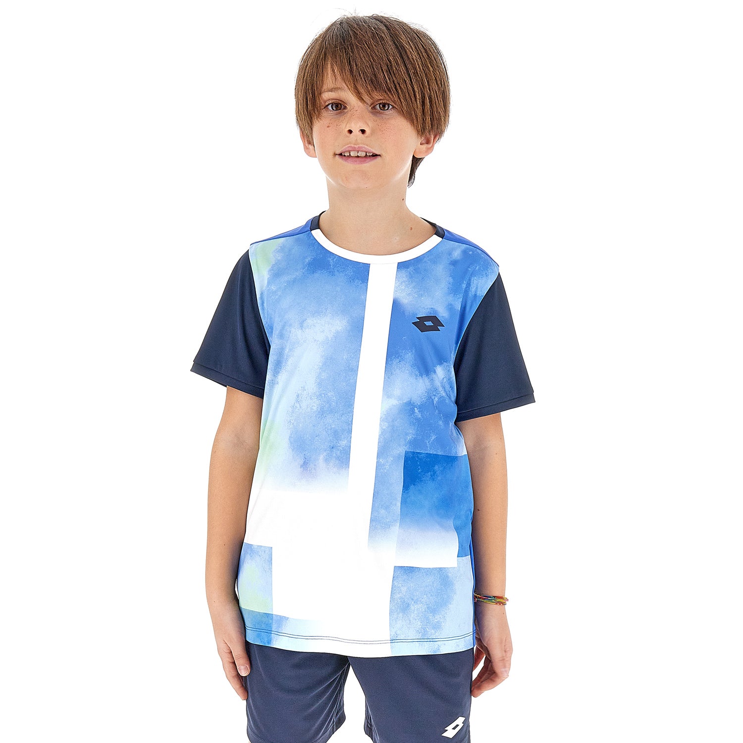RAGAZZO MAGLIETTA TENNIS GRAPHIC BLU 215459 8FT 01