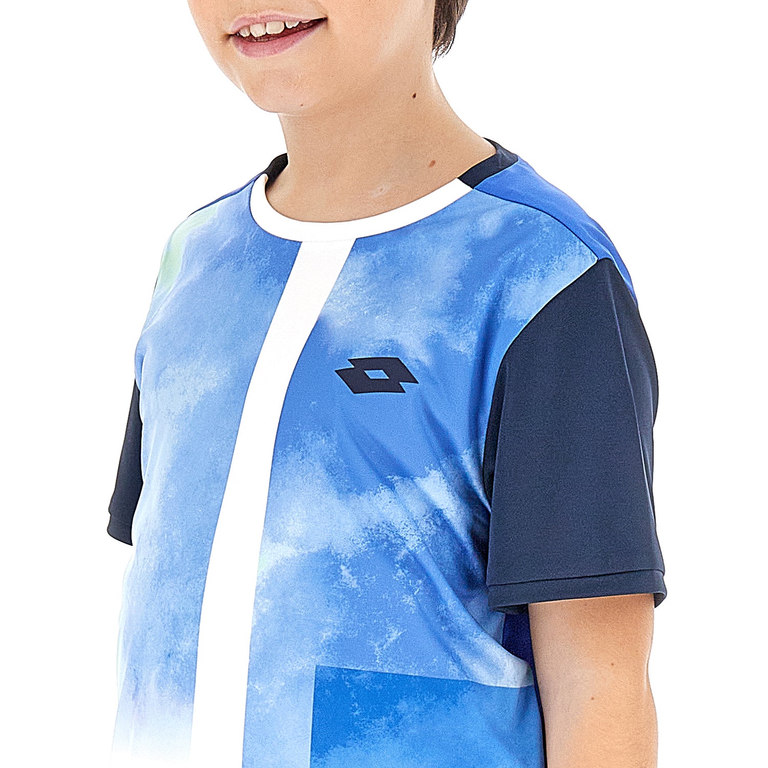 RAGAZZO MAGLIETTA TENNIS GRAPHIC BLU 215459 8FT 03