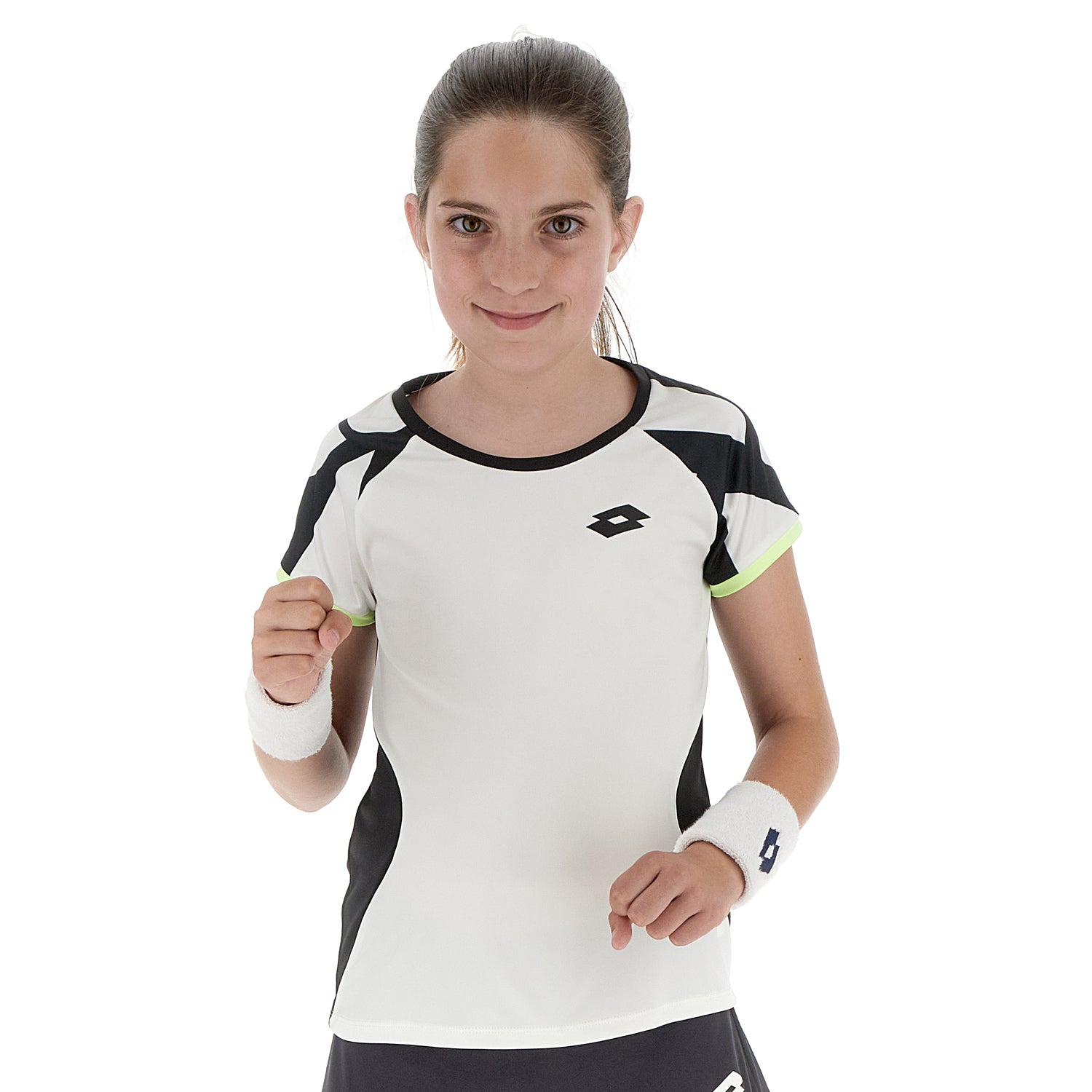 RAGAZZA MAGLIETTA TENNIS GRAPHIC BIANCO 215658 1CY 01
