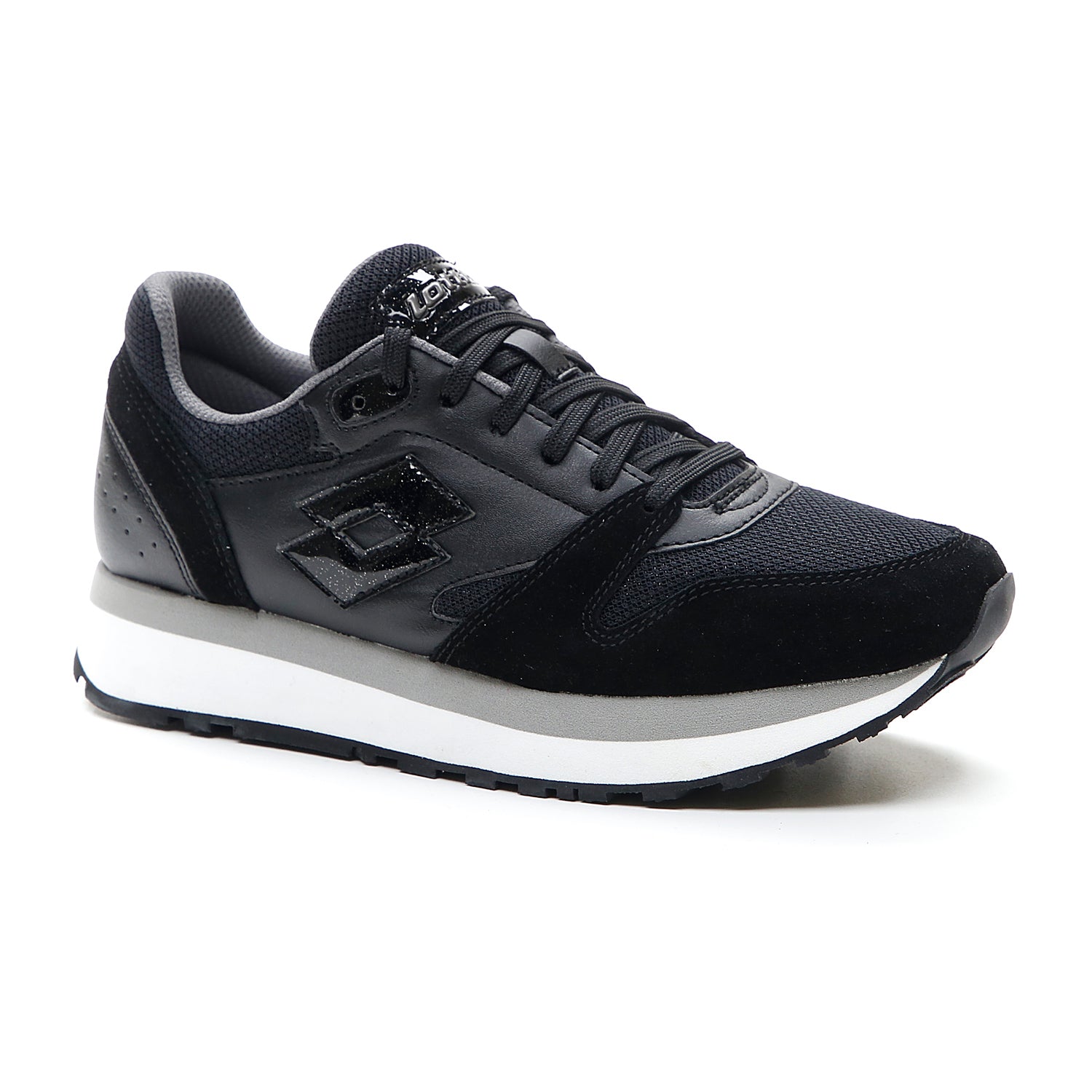 DONNA SCARPE TRAINER WEDGE NERO 215675 1H8 02