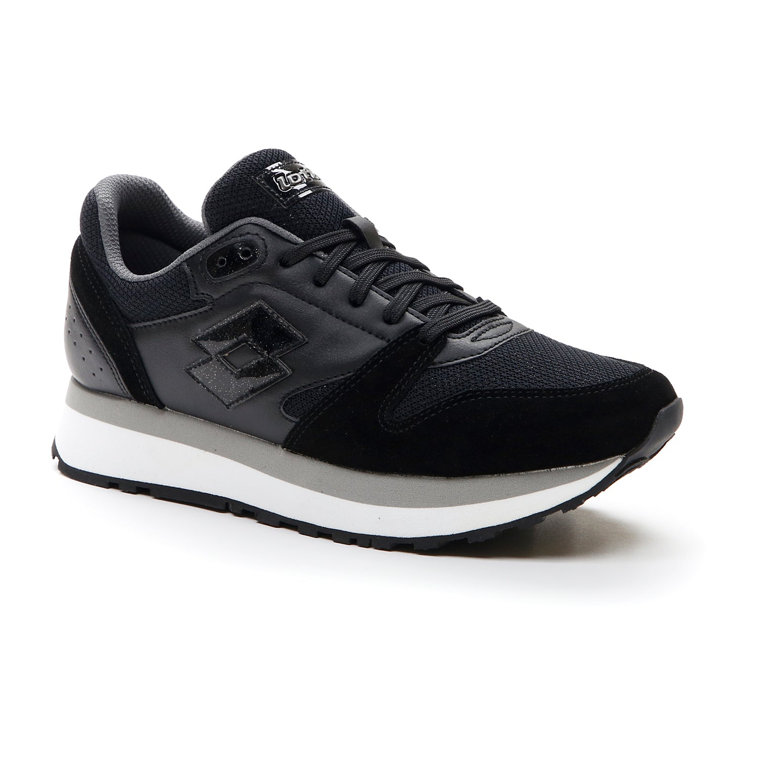 DONNA SCARPE TRAINER WEDGE NERO 215675 1H8 02