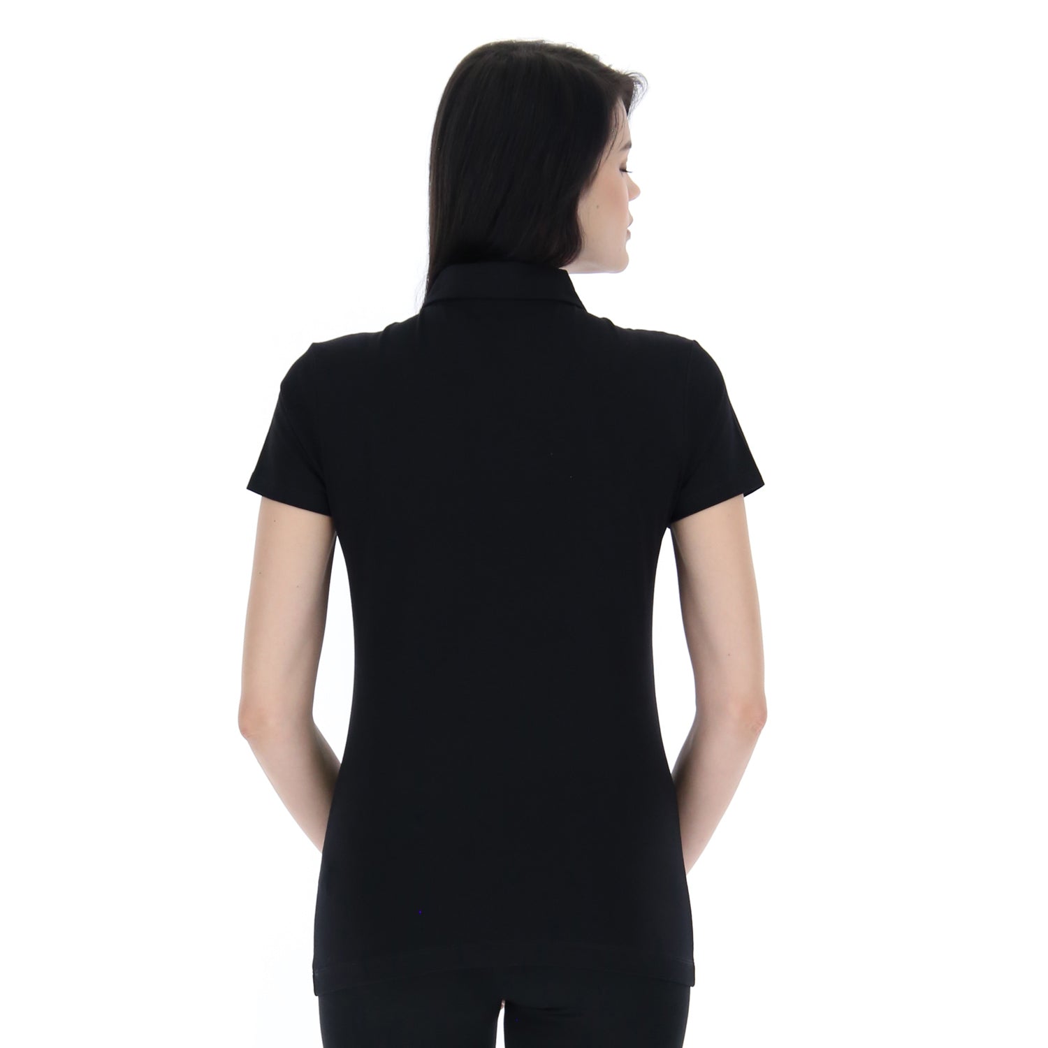 DONNA POLO CLASSICA NERO 215837 1CL 02