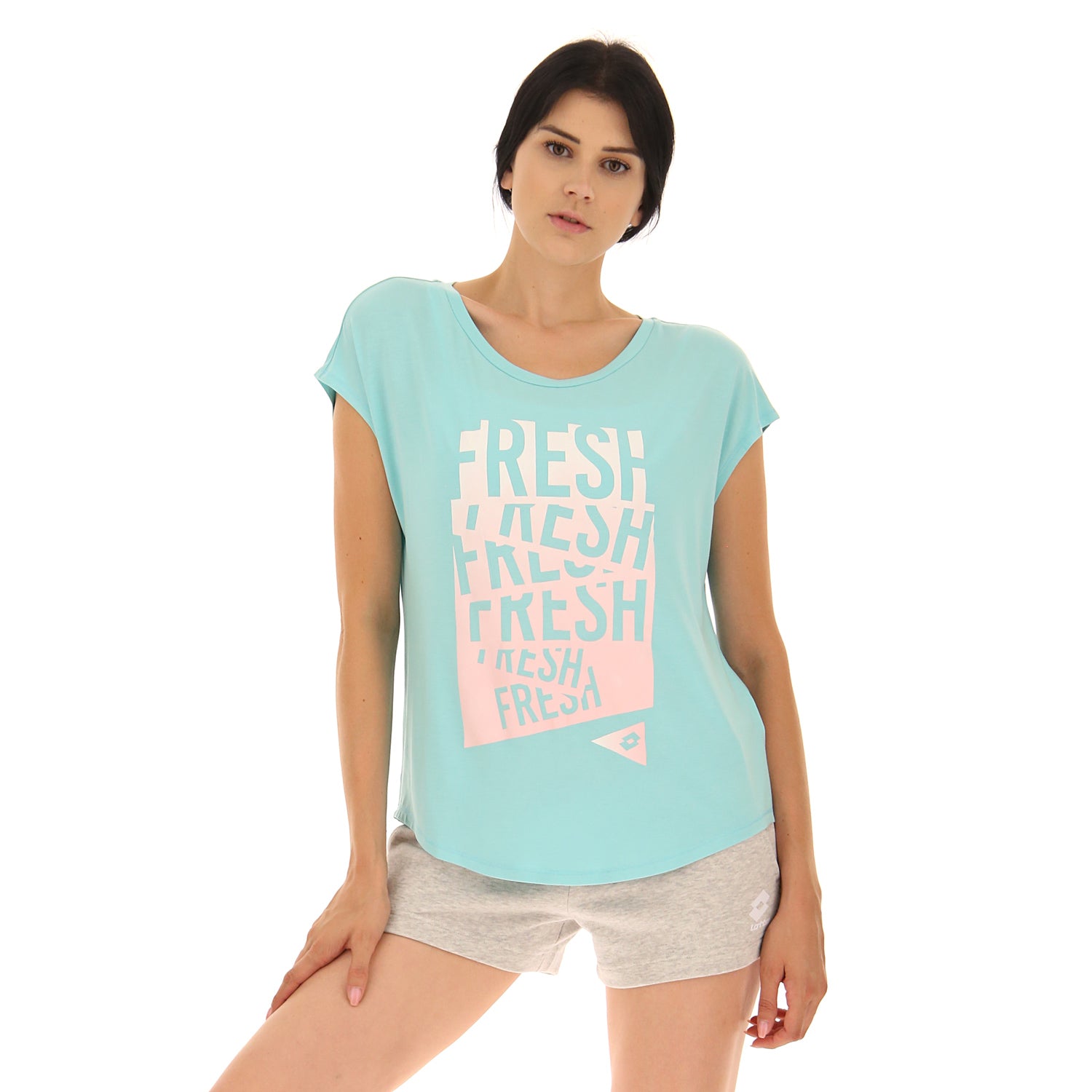 DONNA MAGLIETTA FRESH AZZURRO 215853 0YM 01