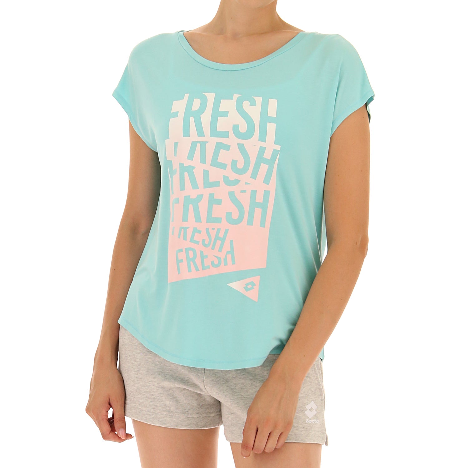 DONNA MAGLIETTA FRESH AZZURRO 215853 0YM 03
