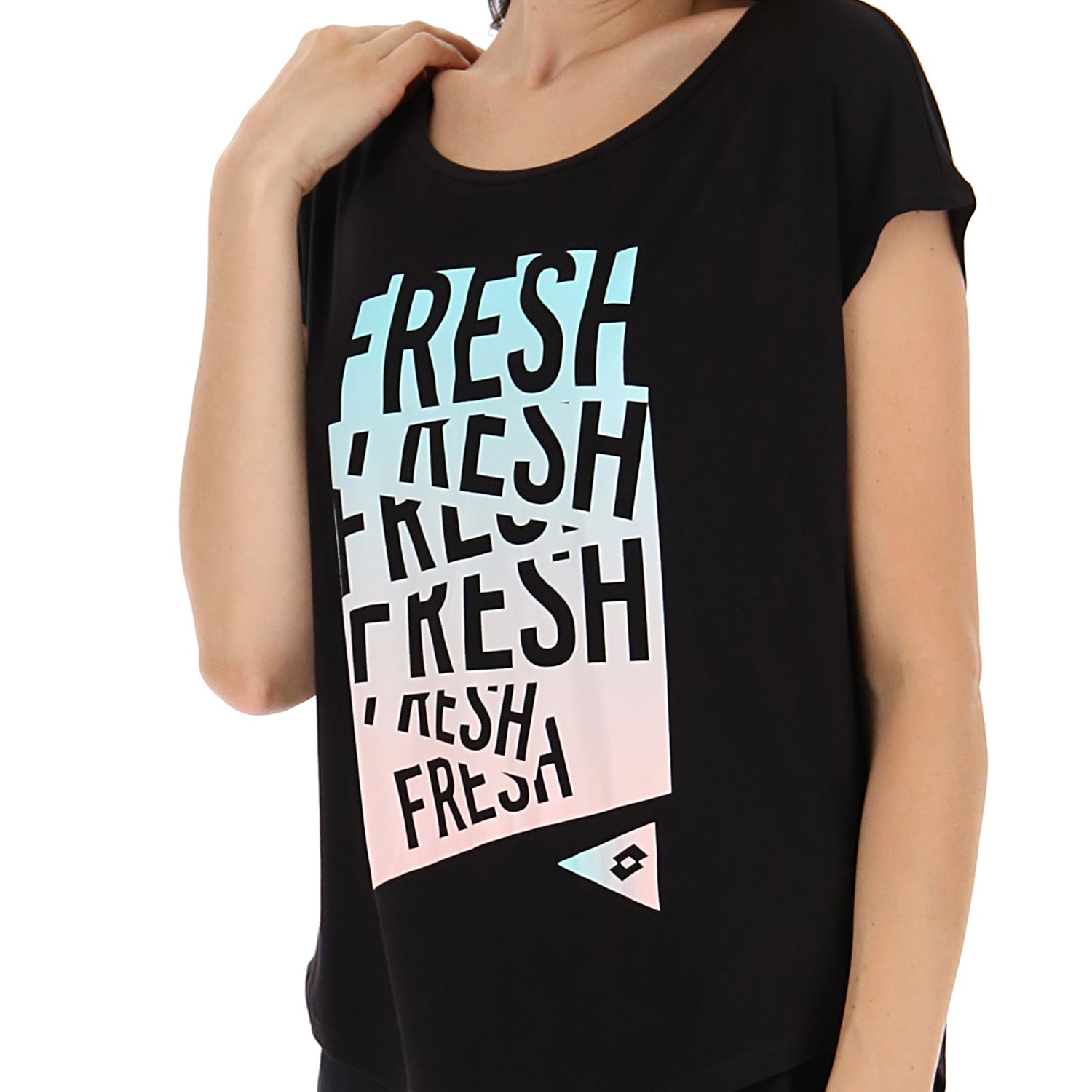 DONNA MAGLIETTA FRESH NERO 215853 1CL 03