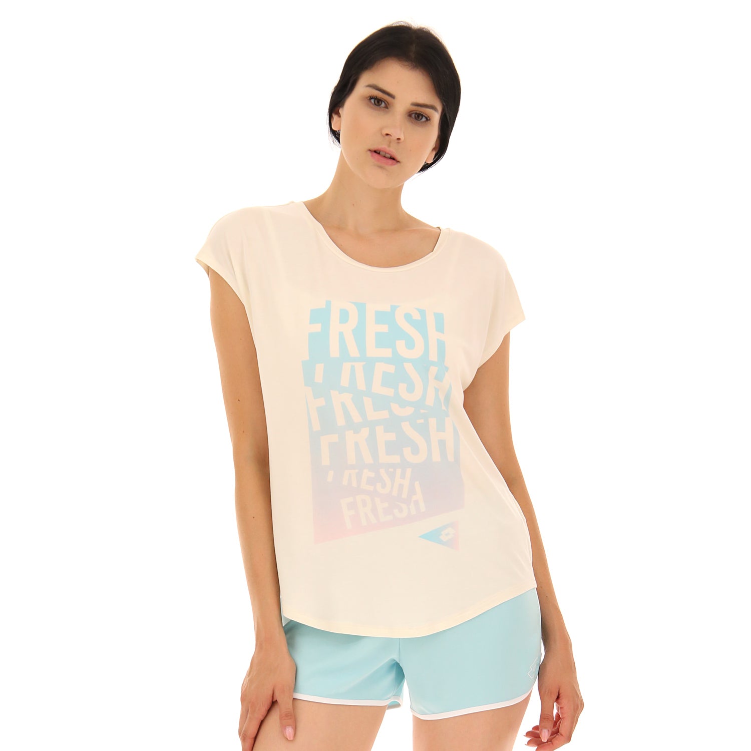 DONNA MAGLIETTA FRESH BIANCO 215853 N03 01