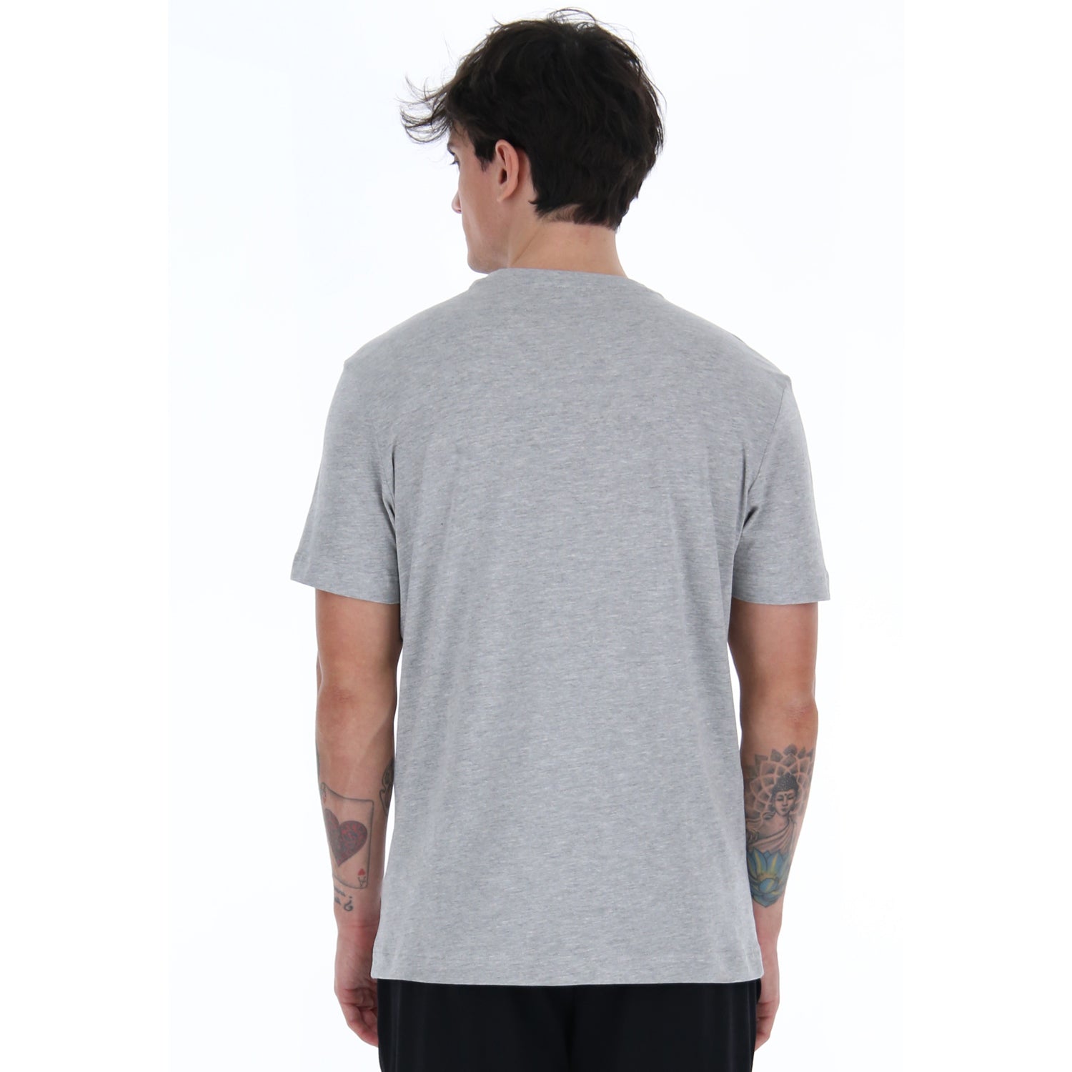 UOMO MAGLIETTA LOGO GRIGIO CHIARO 215860 1CW 02