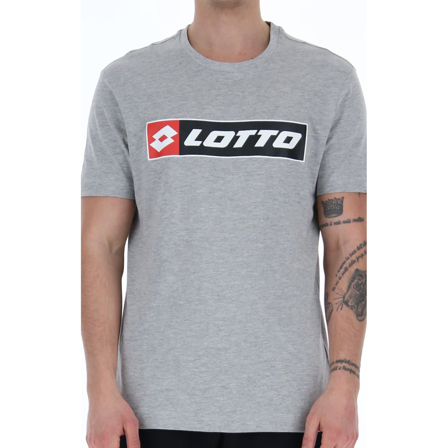 UOMO MAGLIETTA LOGO GRIGIO CHIARO 215860 1CW 03