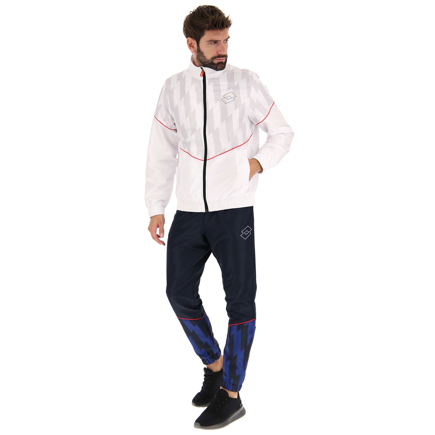 UOMO TUTA GINNASTICA LOGO BIANCO 216704 0F1 01