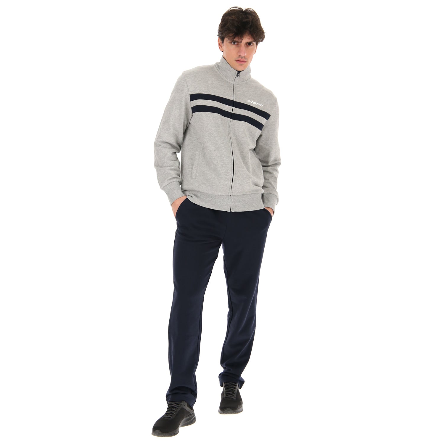UOMO TUTA GINNASTICA DUAL GRIGIO CHIARO 216886 1PA 01