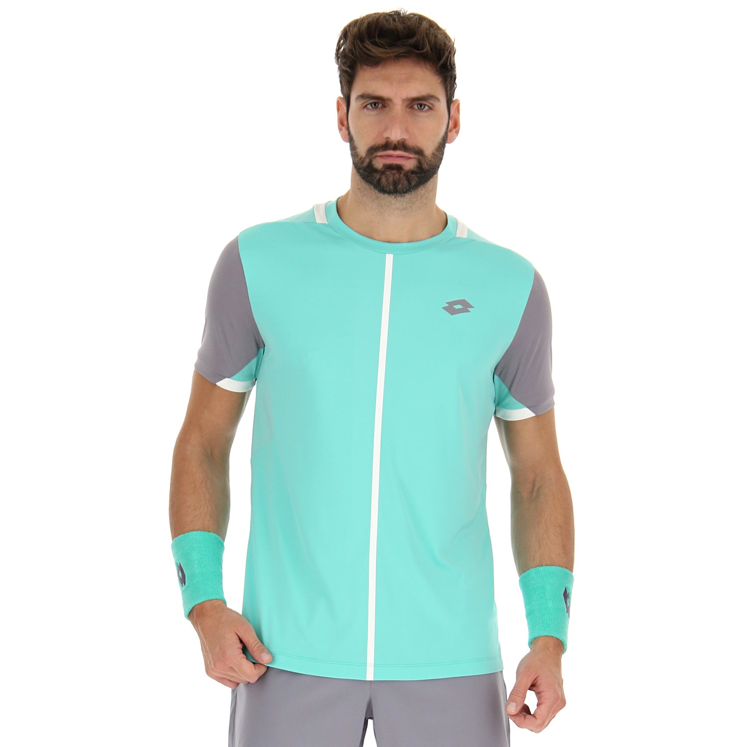 UOMO MAGLIETTA TENNIS TECH VERDE 217341 9AM 01