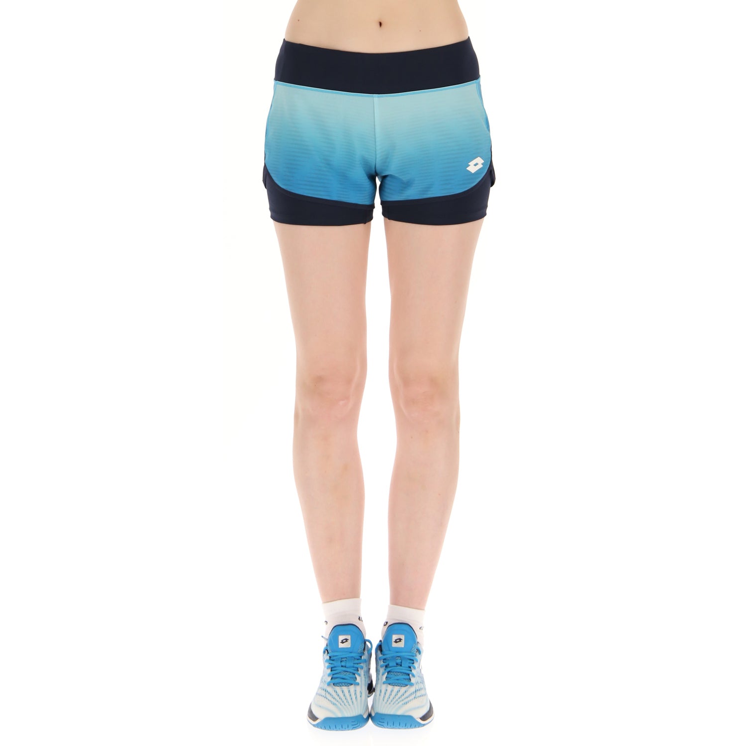 DONNA PANTALONI CORTI TENNIS TECH AZZURRO 217355 3TE 01