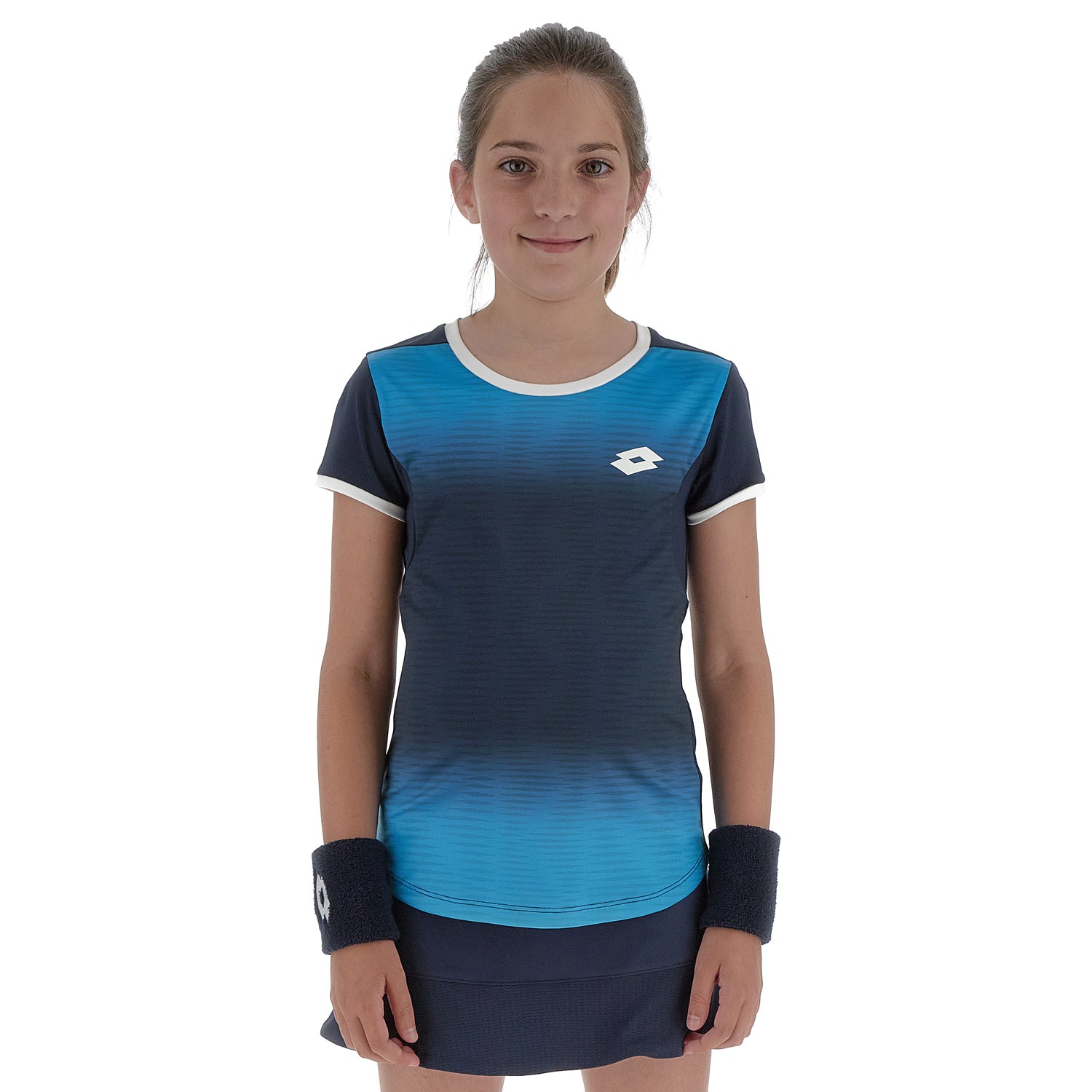 RAGAZZA MAGLIETTA TENNIS TECH AZZURRO 217363 3TE 01
