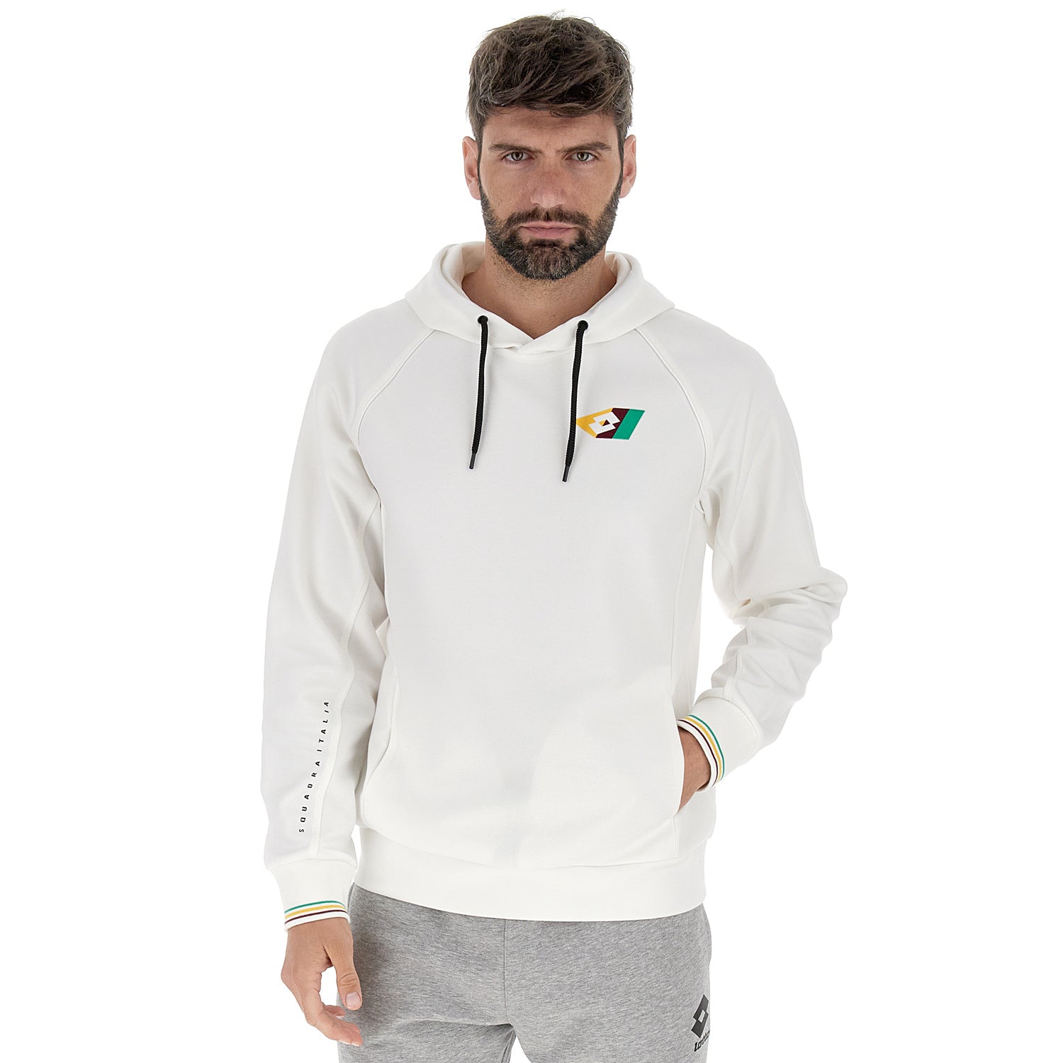 UOMO FELPA ATHLETICA CLASSIC BIANCO 217642 N03 01