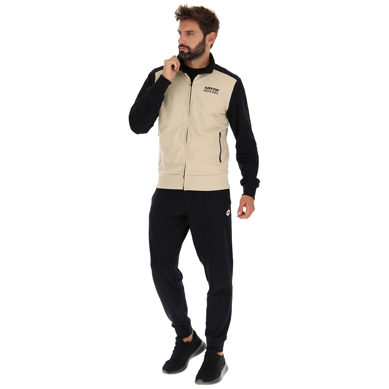 Tuta Ginnastica Tempo Libero Triple Beige Uomo Lotto Sport