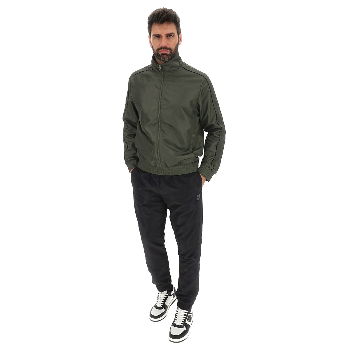 UOMO TUTA GINNASTICA SQUARE VERDE SCURO 217721 27F 01