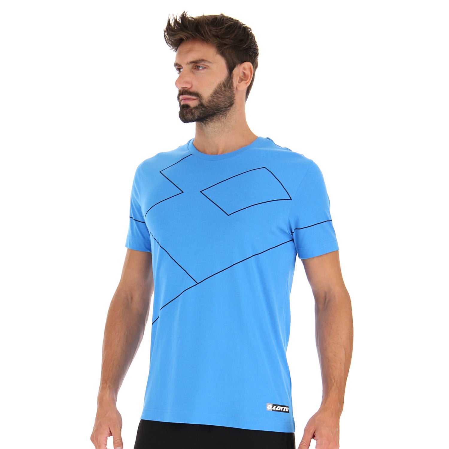 UOMO MAGLIETTA LOGO BLU 217777 5P1 01