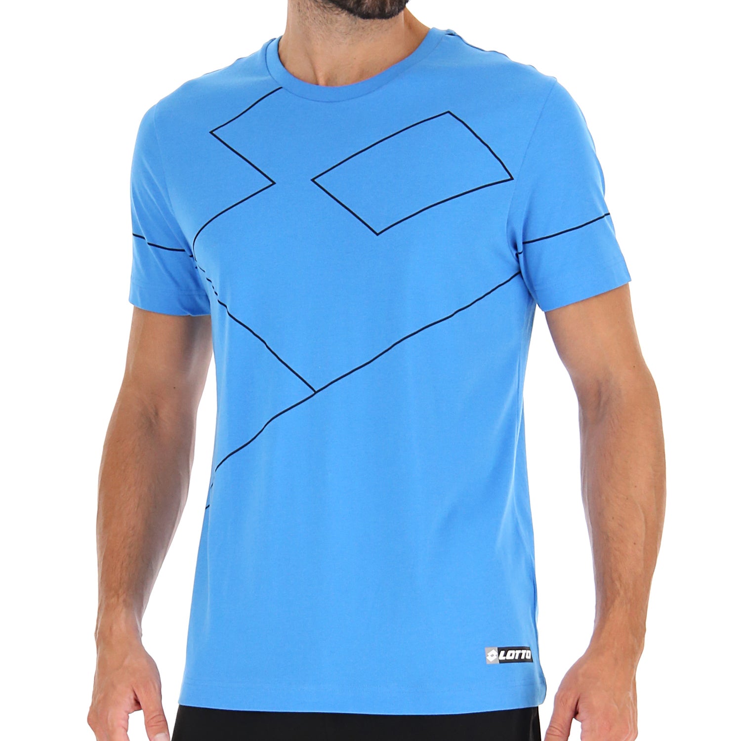 UOMO MAGLIETTA LOGO BLU 217777 5P1 03