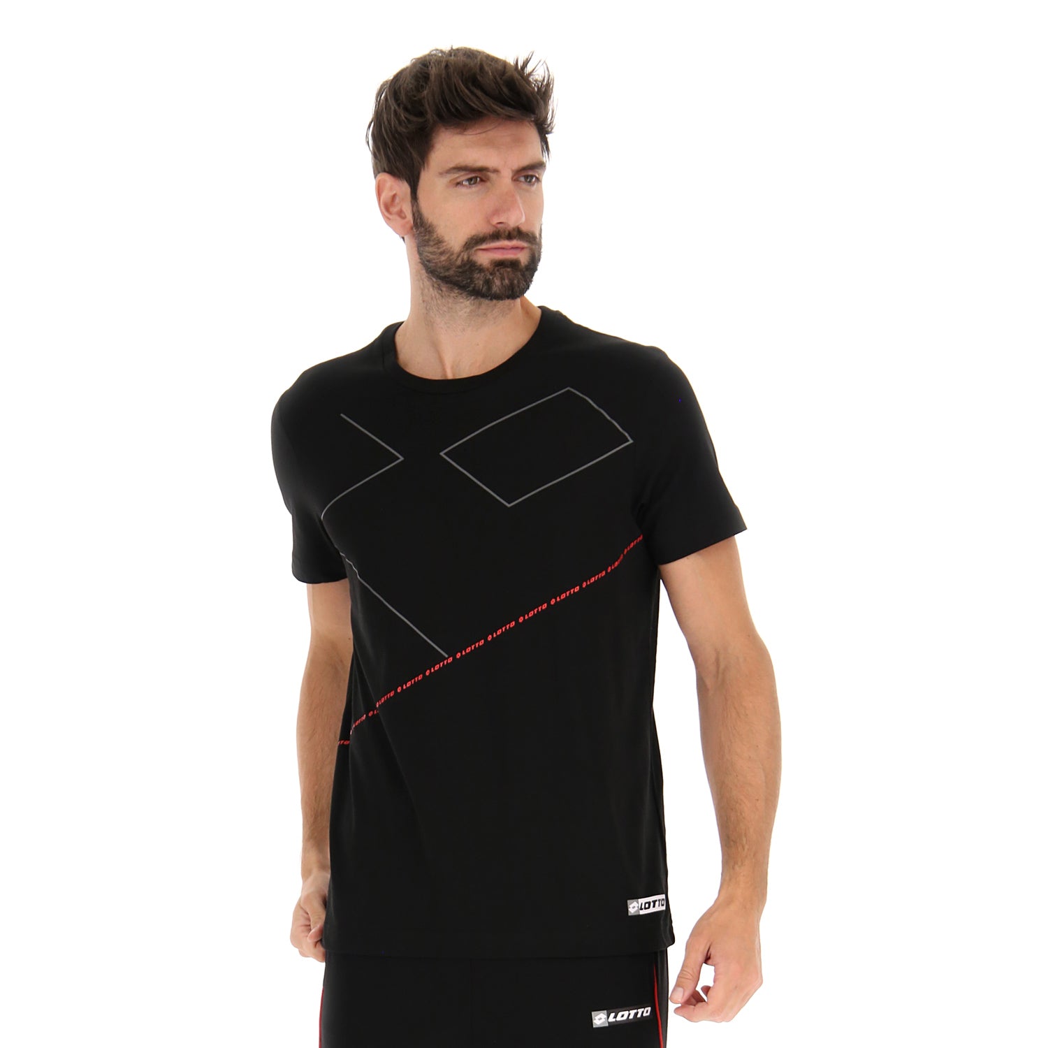 UOMO MAGLIETTA LOGO NERO 218031 1CL 01