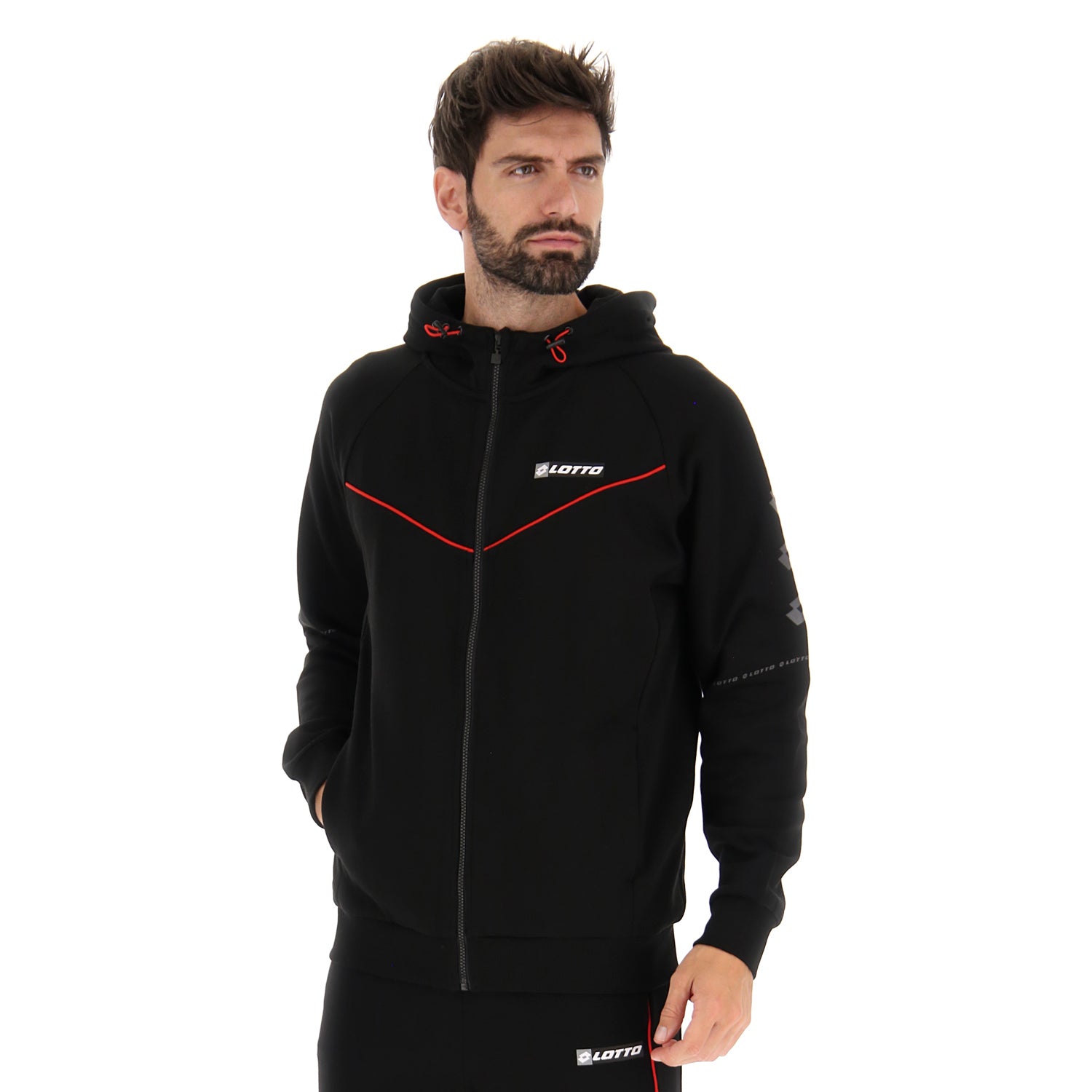 UOMO FELPA LOGO NERO 218034 1CL 01