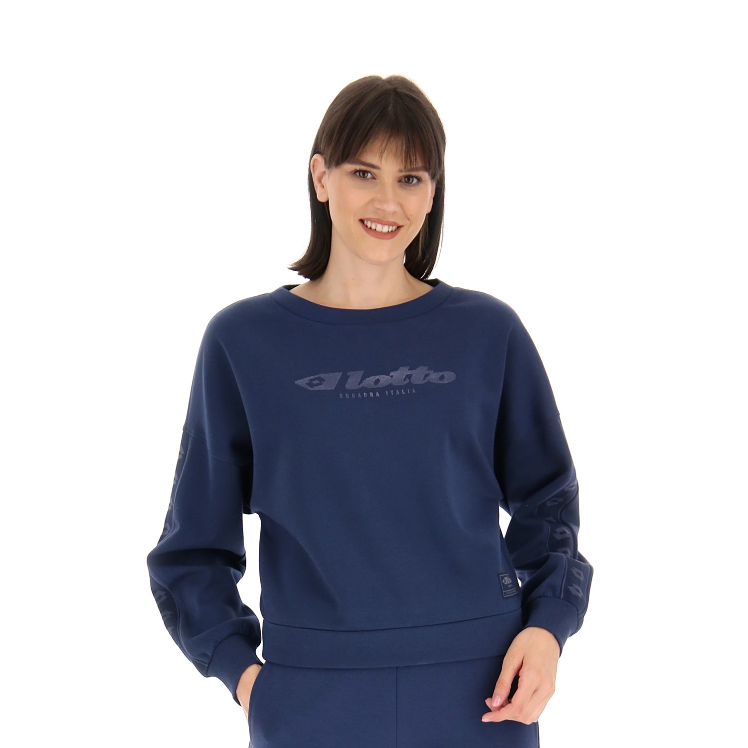 DONNA FELPA ATHLETICA DUE BLU SCURO 218071 101 01