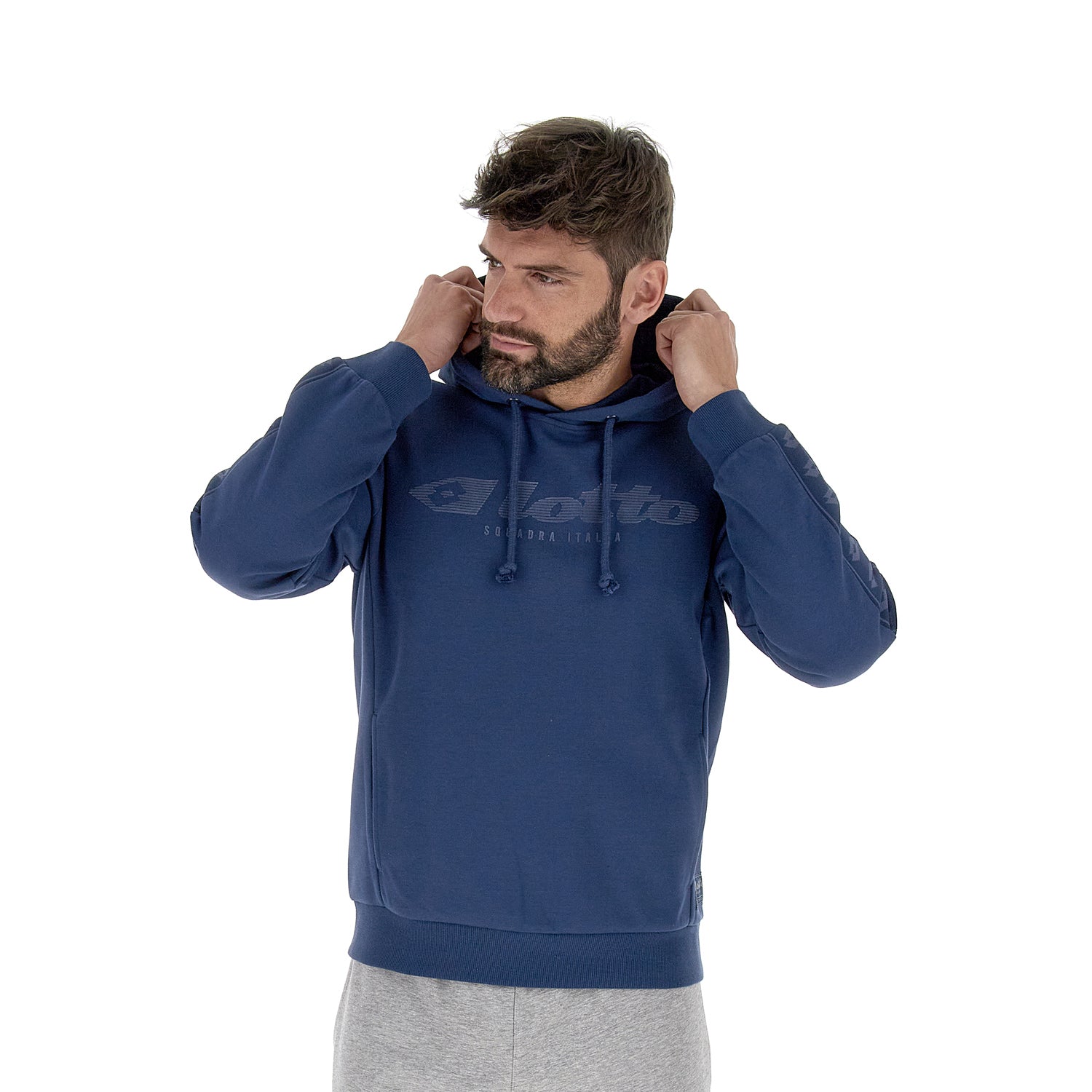UOMO FELPA ATHLETICA DUE BLU SCURO 218075 101 01