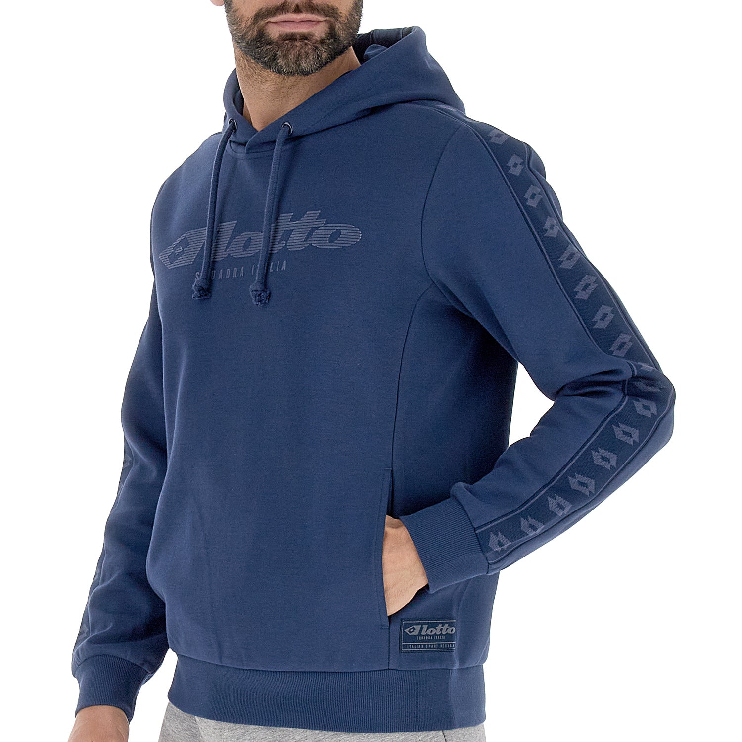 UOMO FELPA ATHLETICA DUE BLU SCURO 218075 101 03