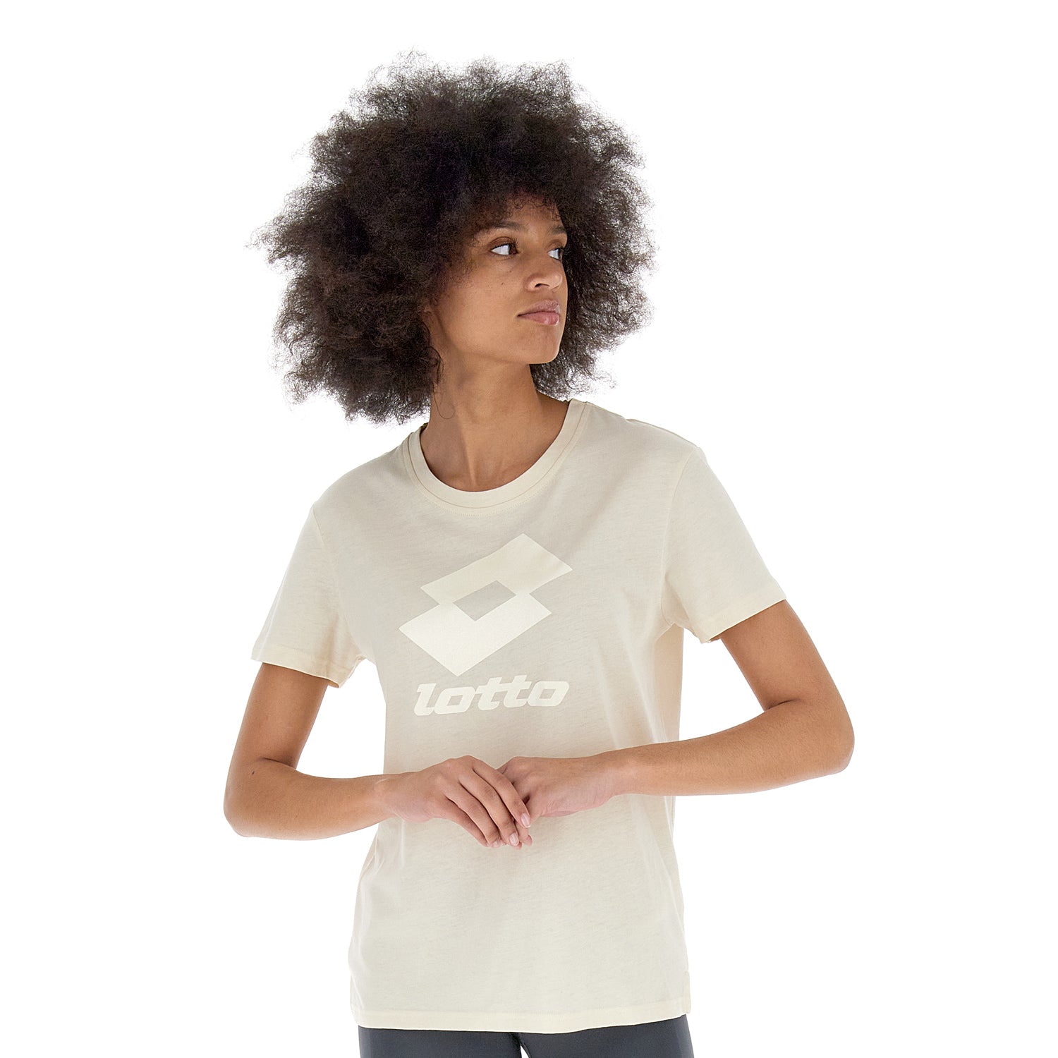 LIFESTYLE SMART T-SHIRT LIGHT BROWN - Main Image