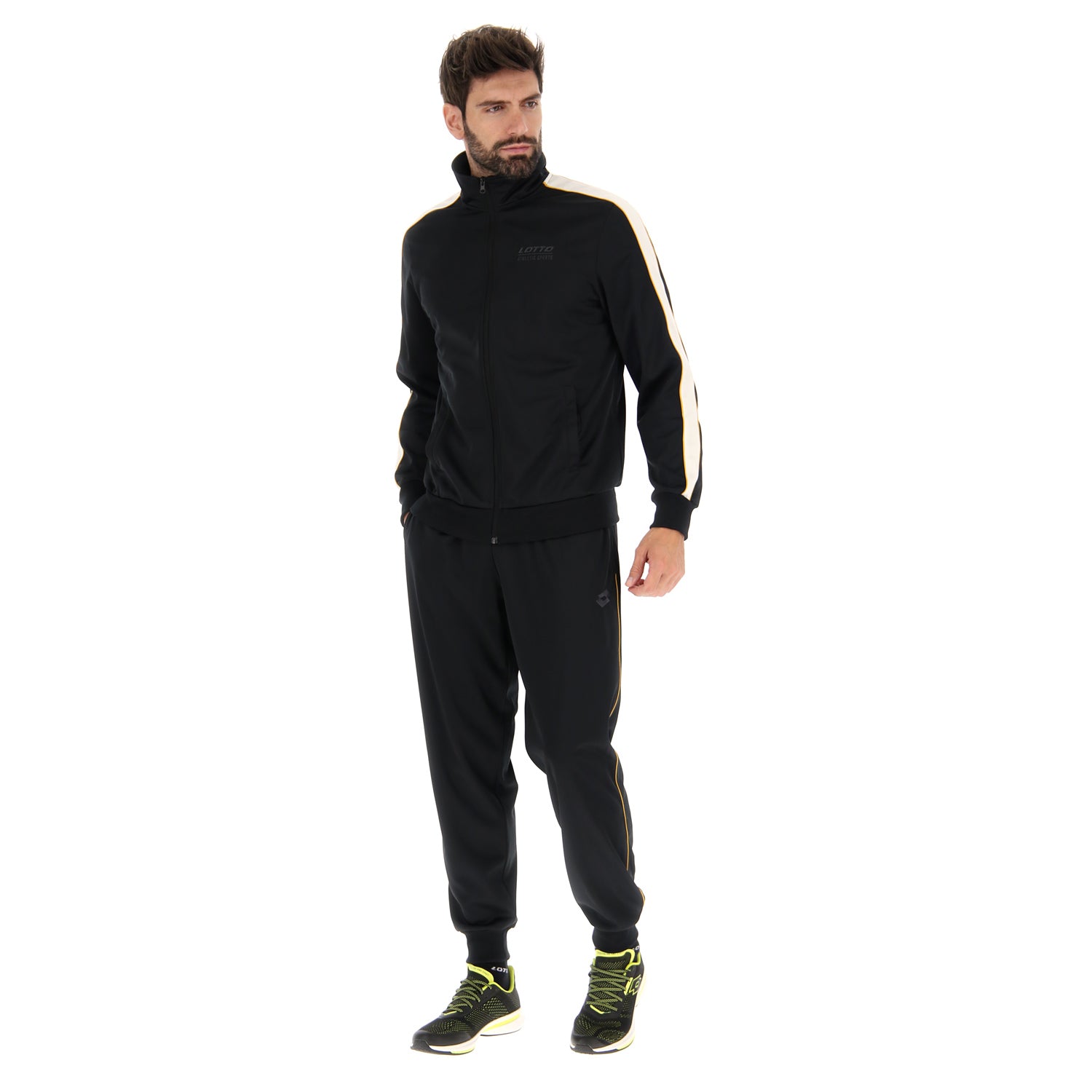 Leisure Circle Tracksuit Black Lotto Sport